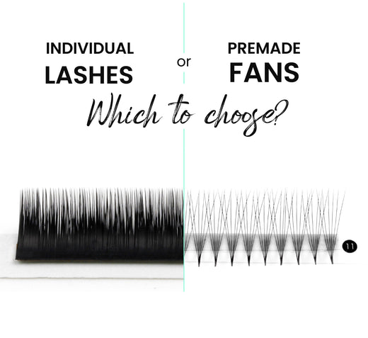 Handmade vs. Premade Fans Lash Extensions: Which to choose?