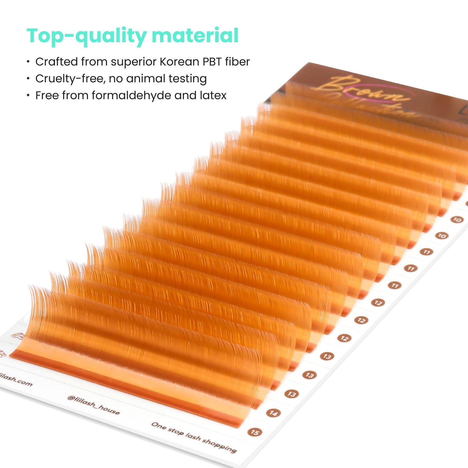 Apricot-Brown-colored-lashes-0.05mm-high-quality-korean-PBT-fiber