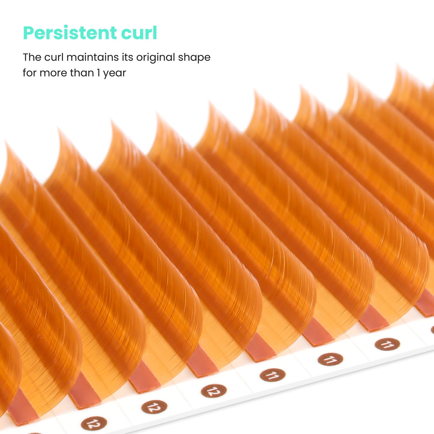 Apricot-Brown-colored-lashes-0.05mm-stable-curl