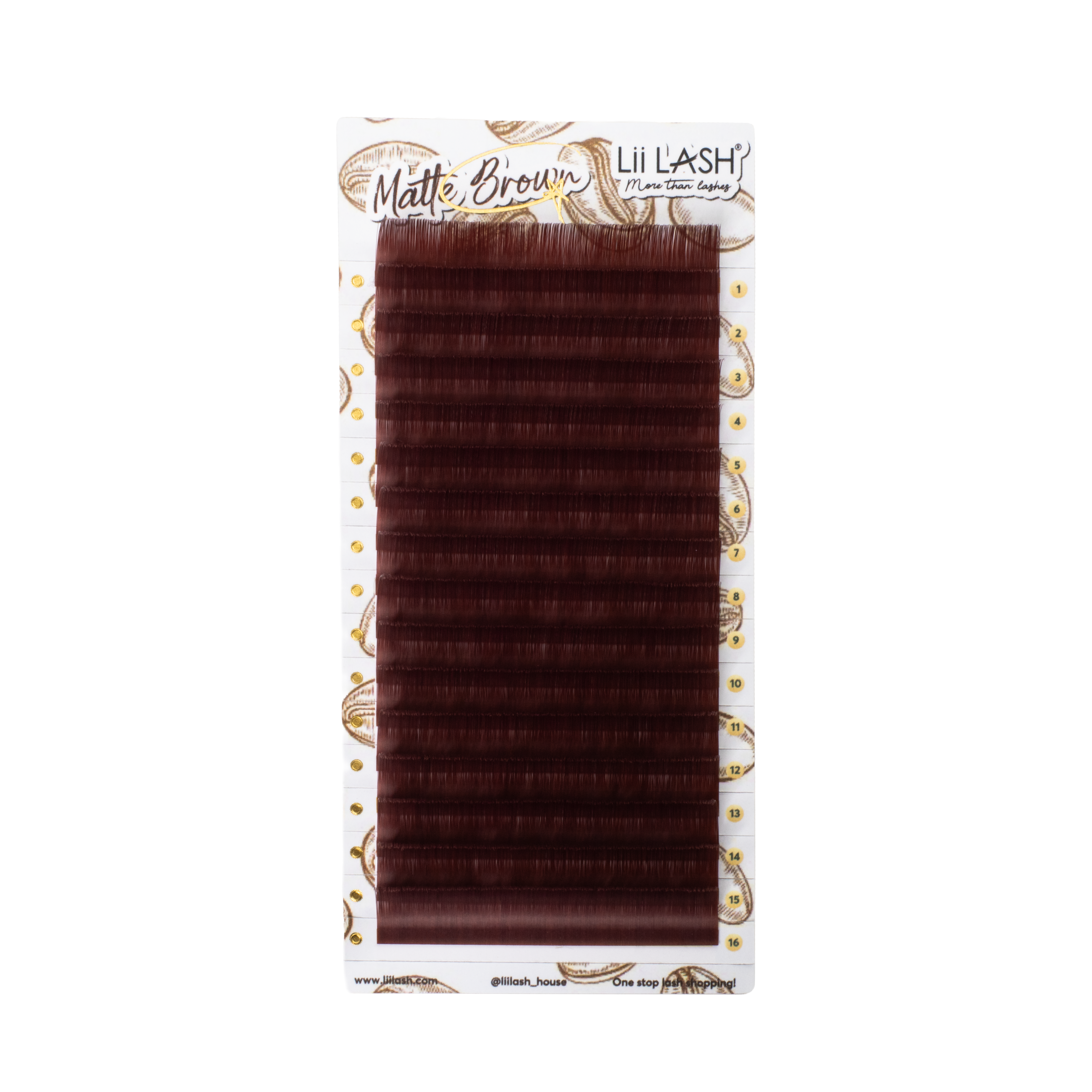 Matte Brown Lashes - Faded Mahogany