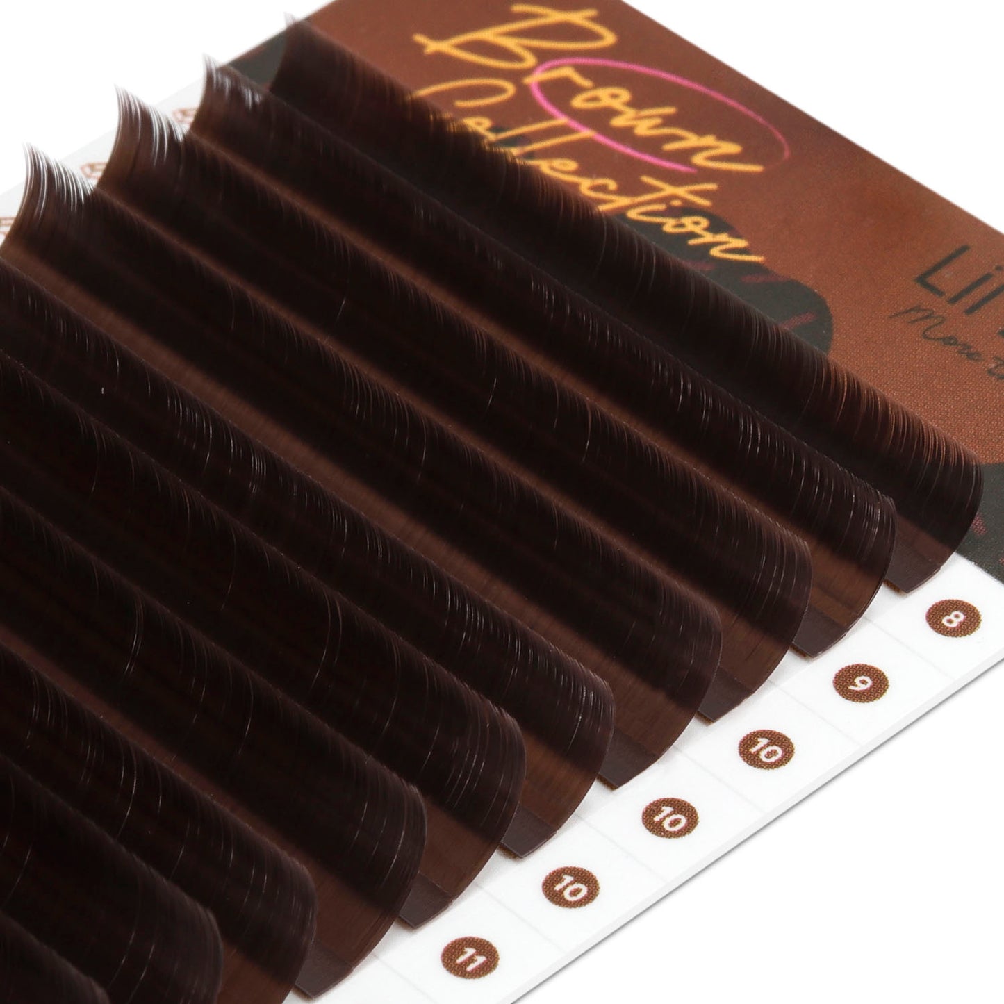 Chocolate-Brown-colored-lashes-0.07mm-macro-angled