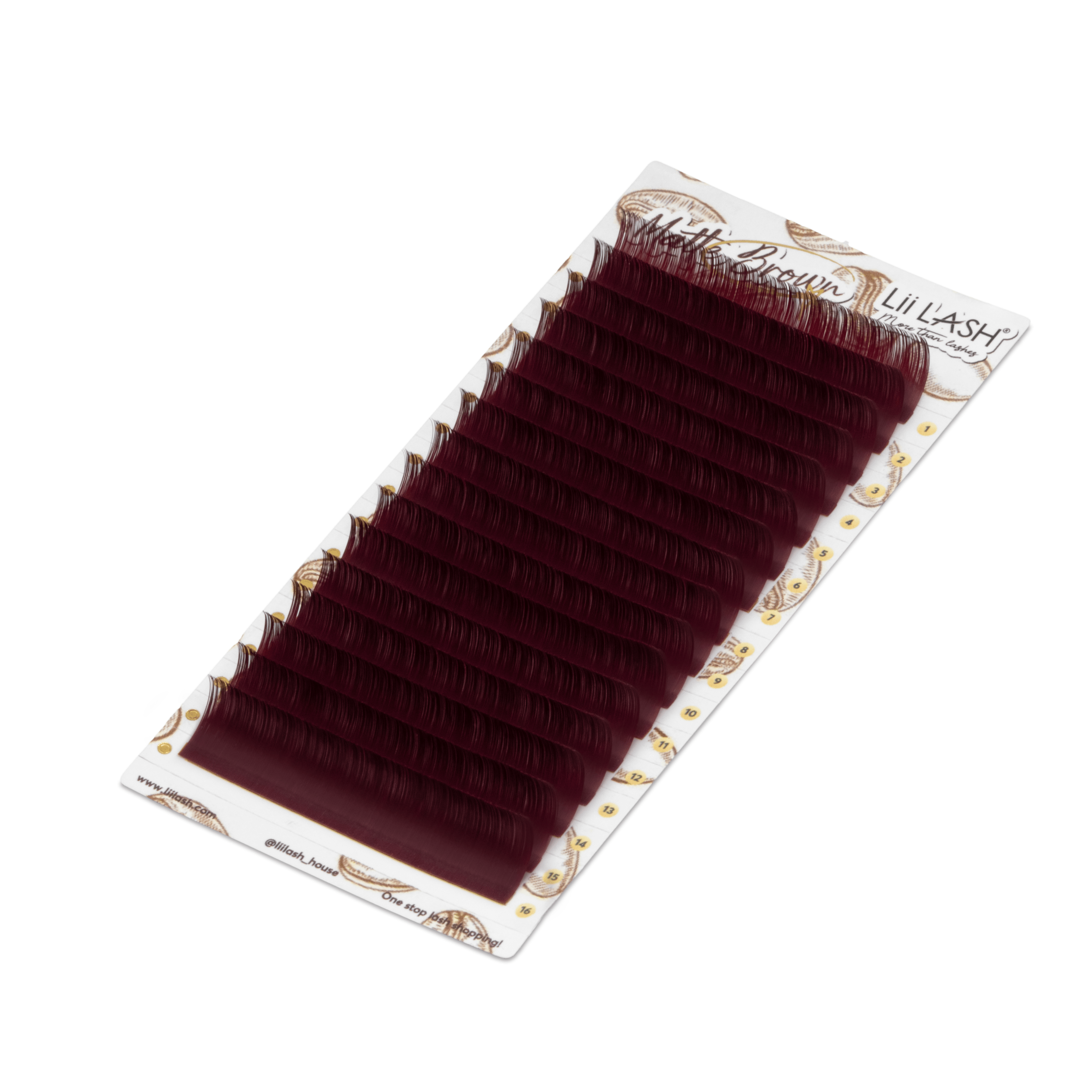 Matte Brown Lashes - Berry Merlot