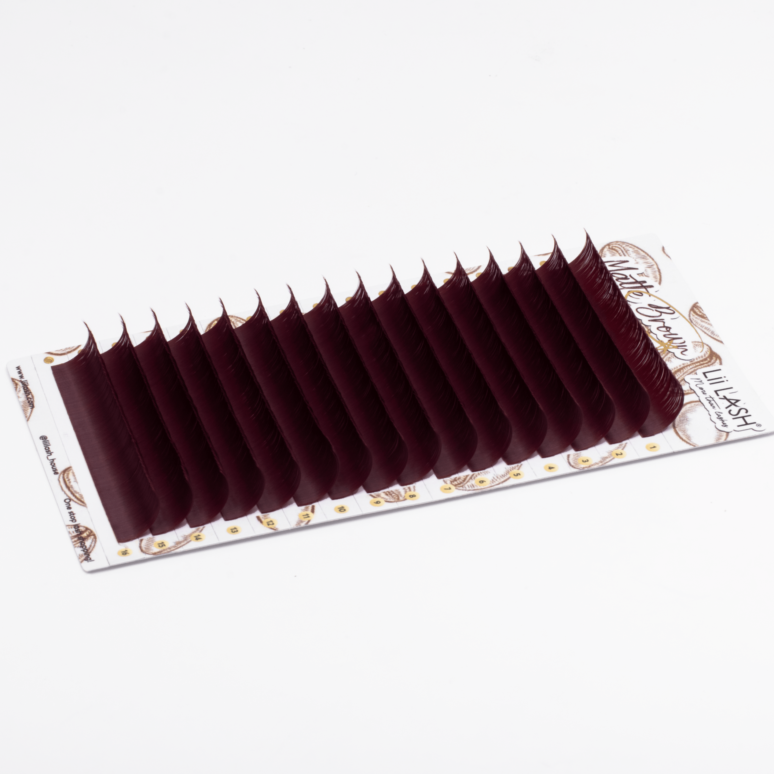 Matte Brown Lashes - Berry Merlot