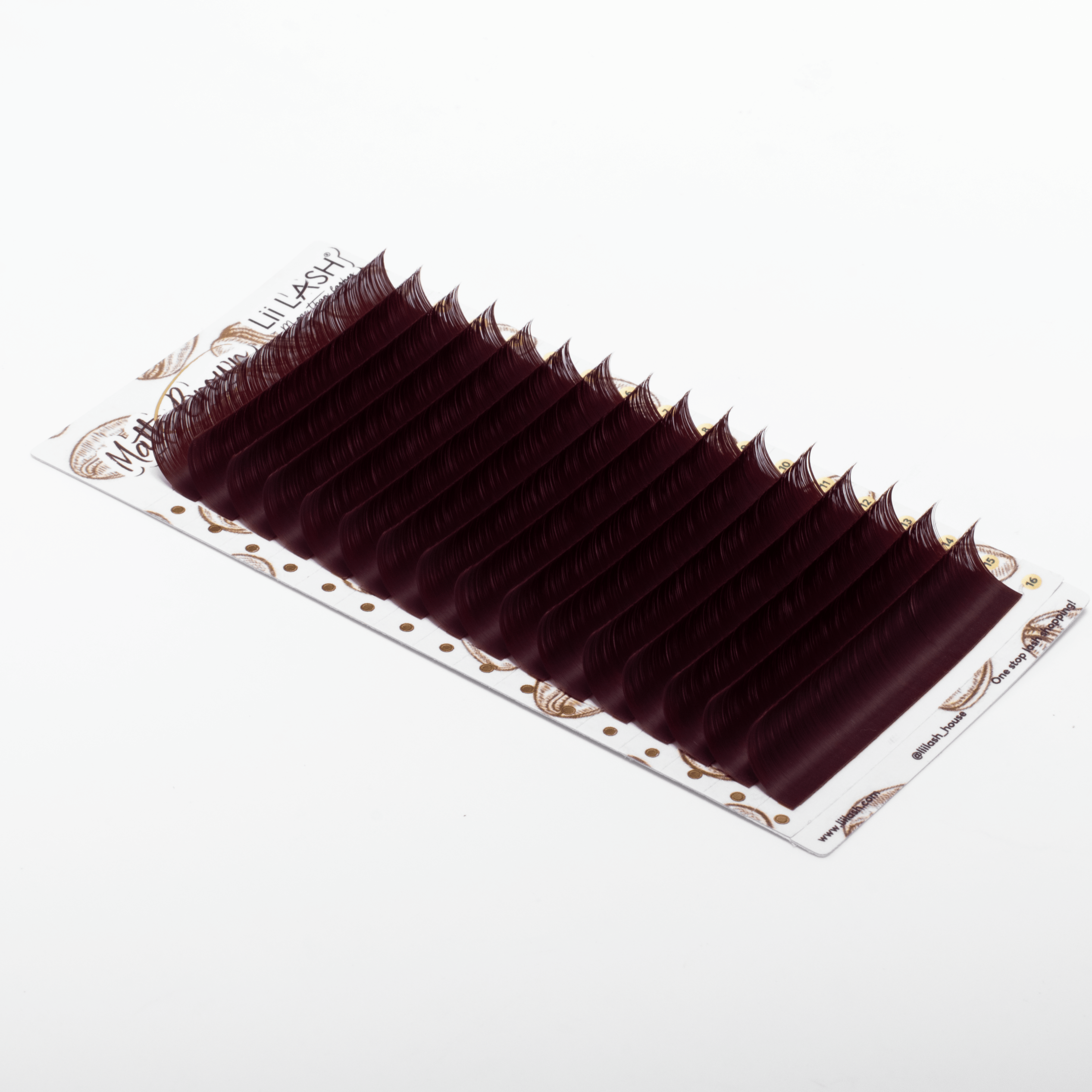 Matte Brown Lashes - Berry Merlot