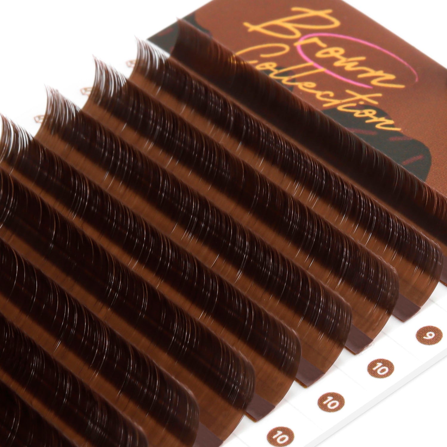 Premium Colored Lashes - Deep Brown - 0.03mm