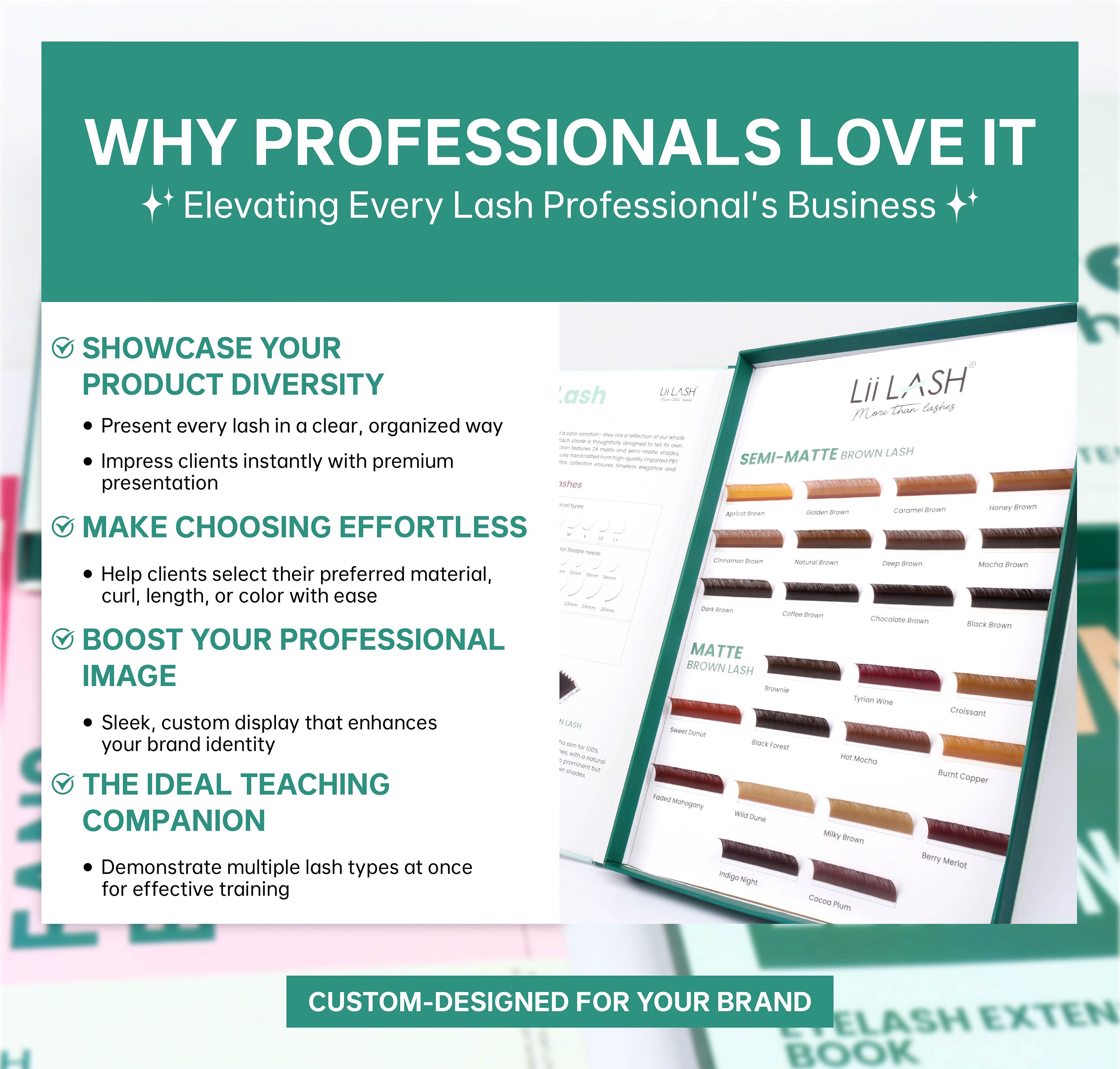 Eyelash Book - An Exquisite Lash Collection, All in One Book