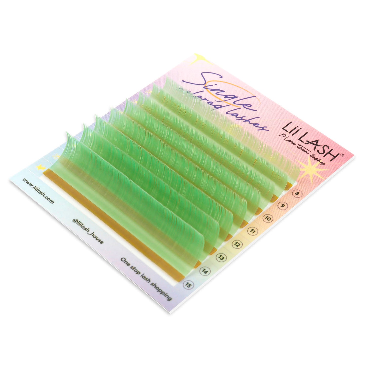 Green-Apple-Colored-Lashes-0.07mm