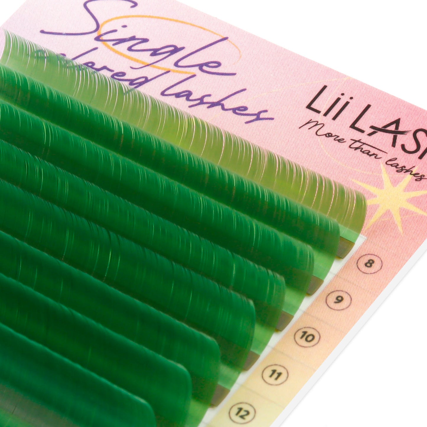Green-Kiwi-Colored-Lashes-0.05mm-macro-angled