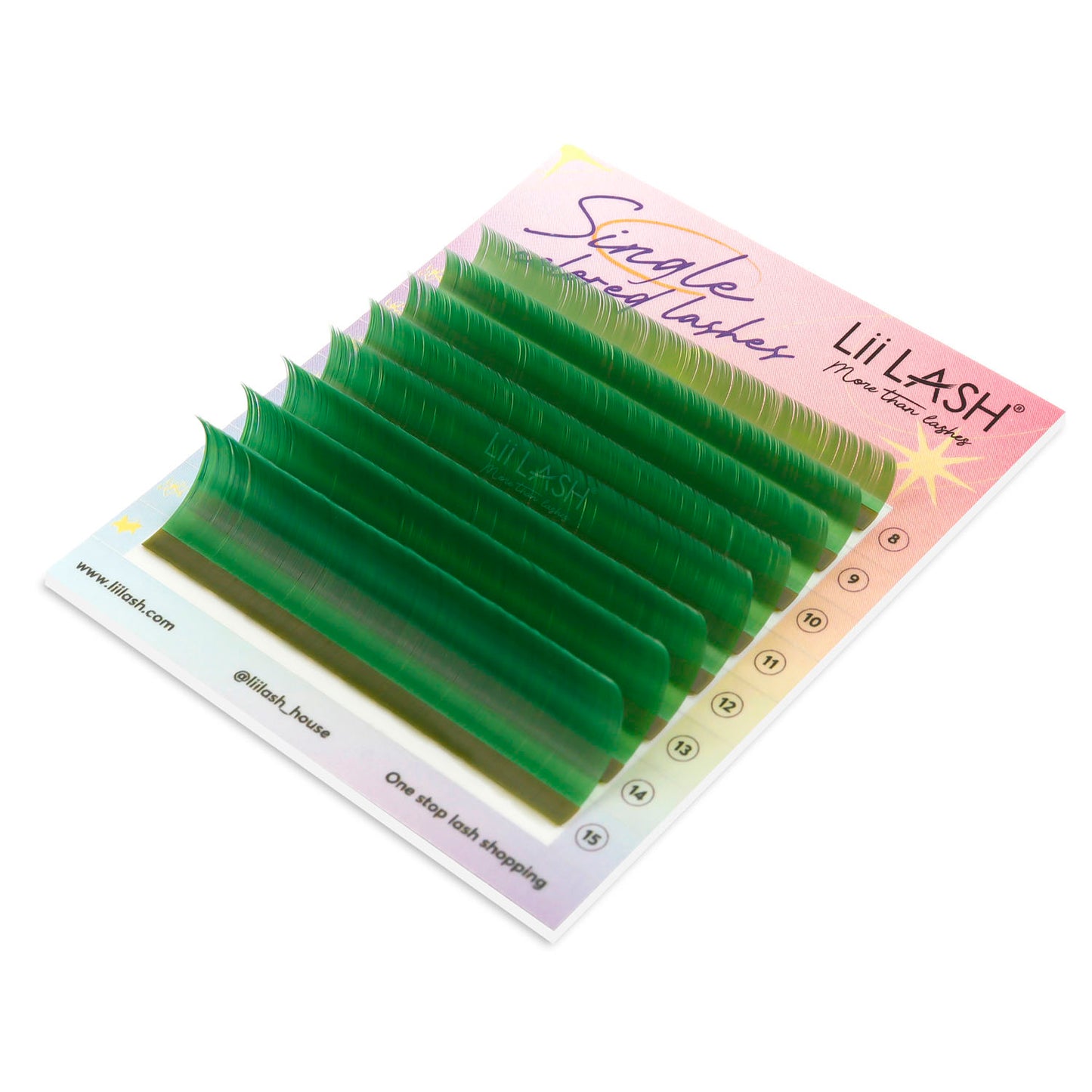 Green-Kiwi-Colored-Lashes-0.05mm-Cruelty-free-High-premium-Korean-PBT-fiber-