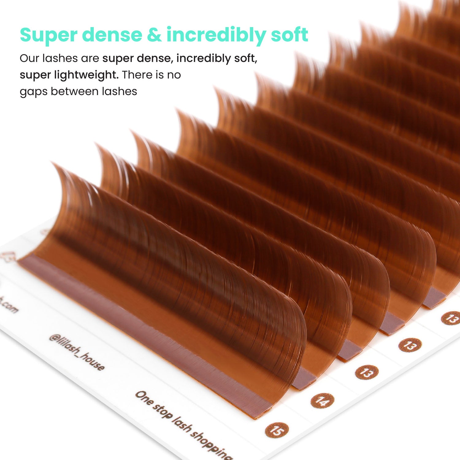 Honey-Brown-colored-lashes-0.07mm-soft-super-dense