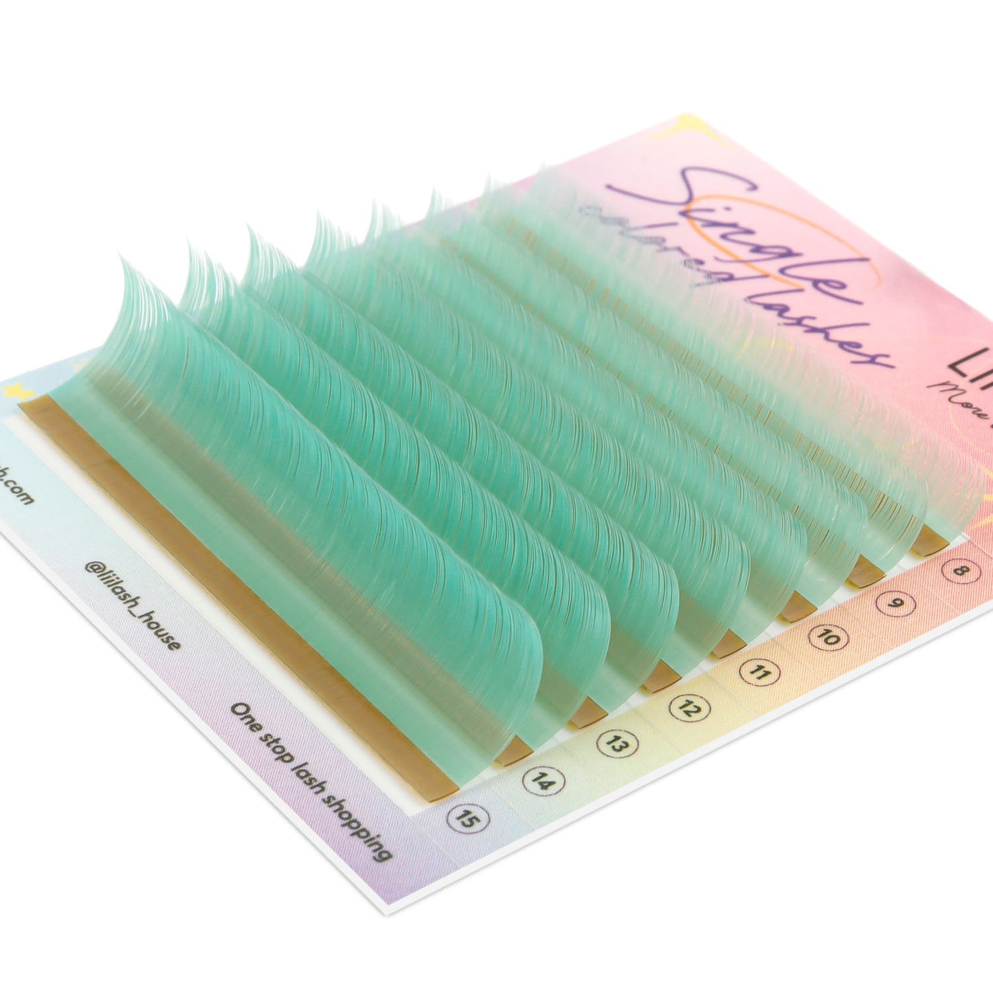 Jade-Green-Colored-Lashes-0.07mm-Cruelty-free-High-premium-Korean-PBT-fiber-