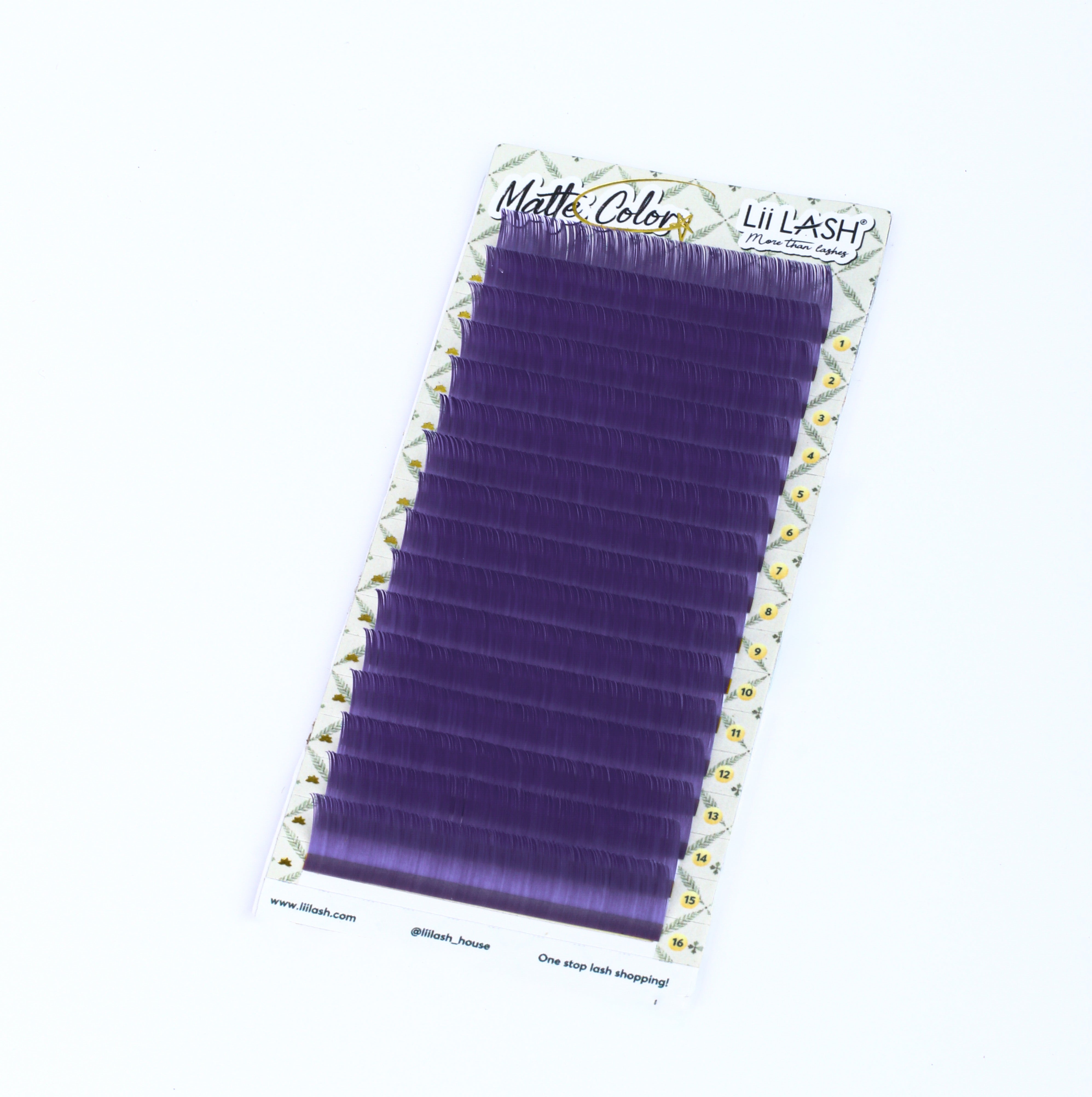 Matte Colored Lashes - Dawn Purple