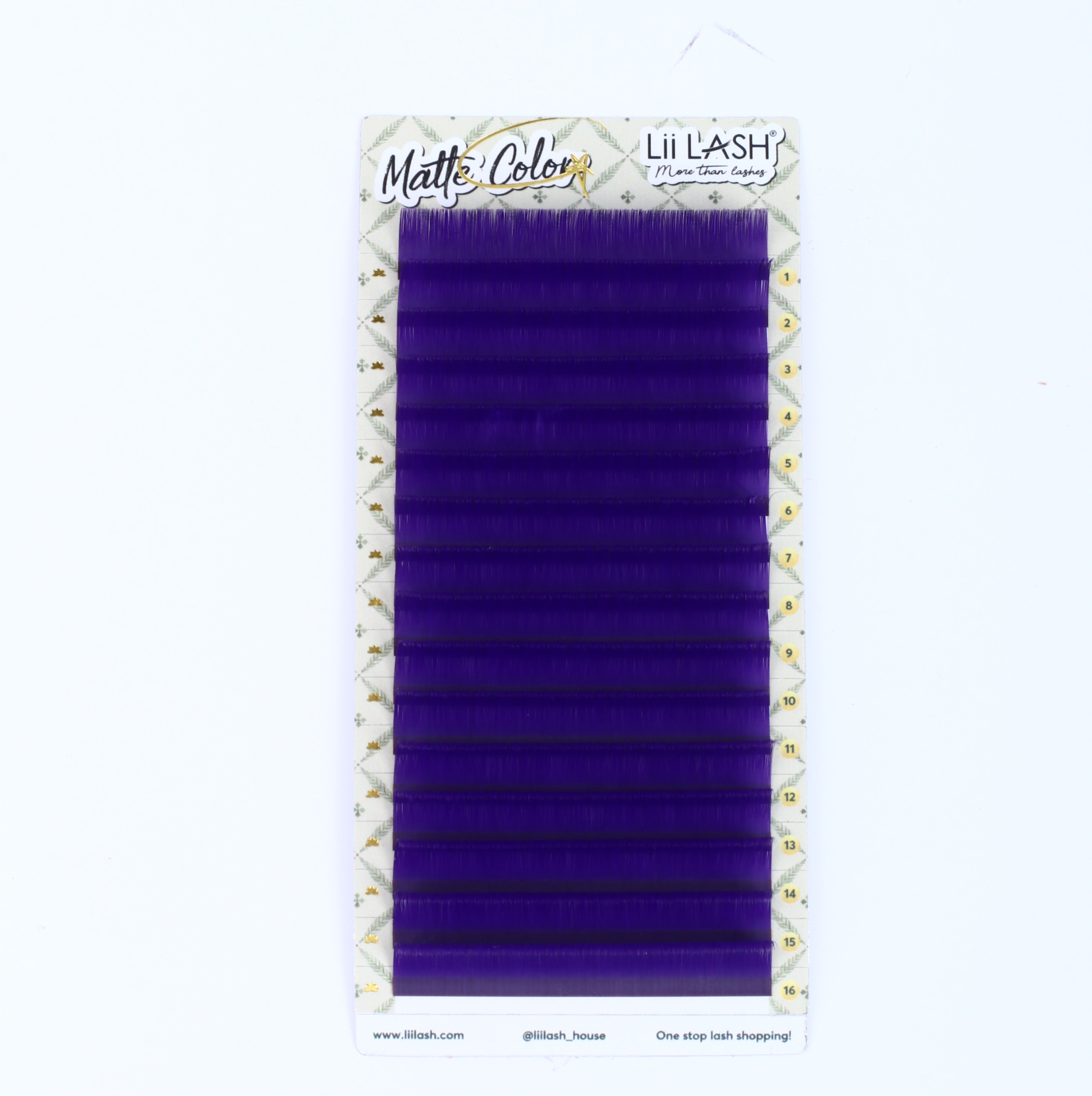 Matte Colored Lashes - Dawn Purple