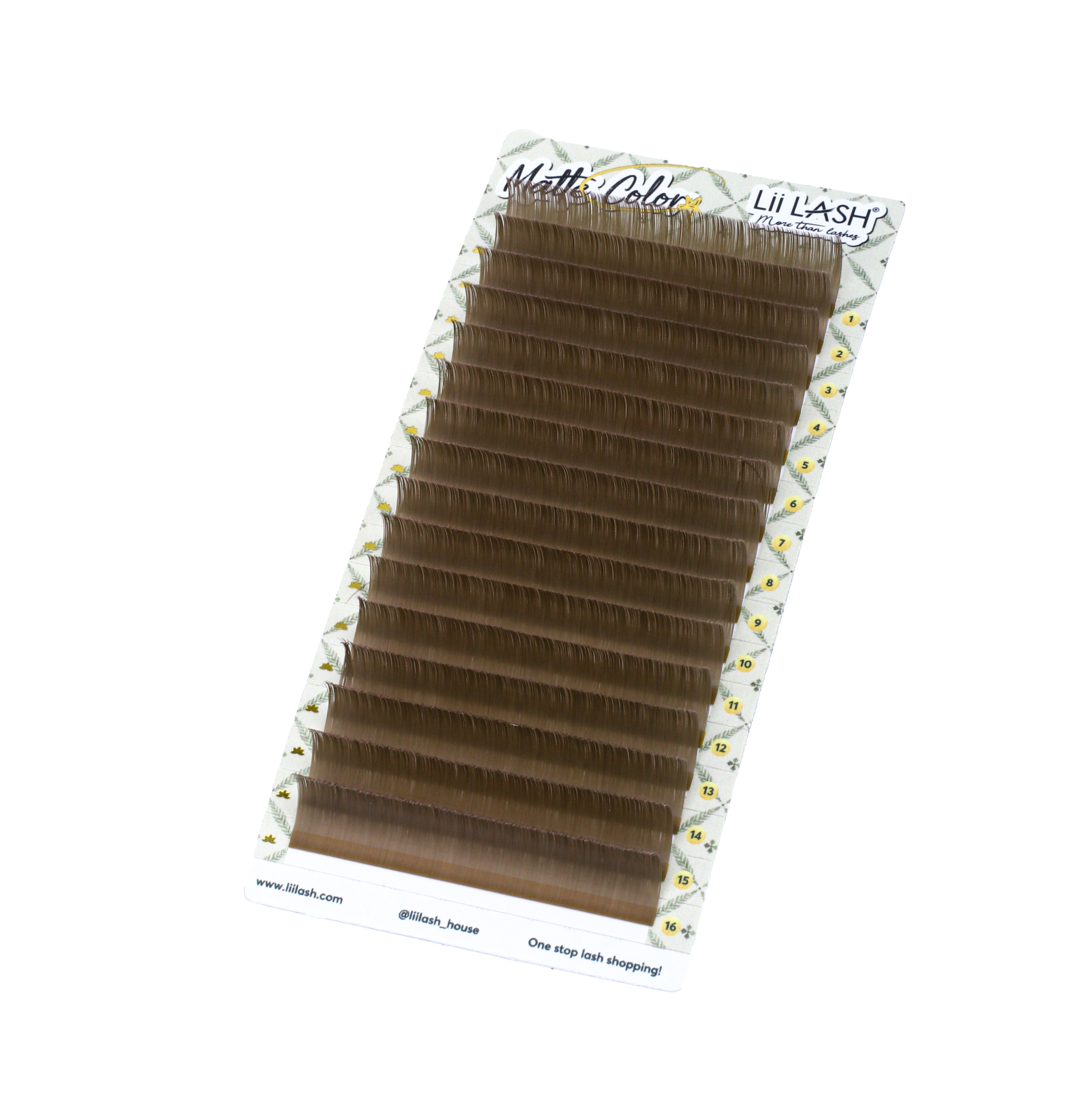 Matte Colored Lashes - Dusty Straw