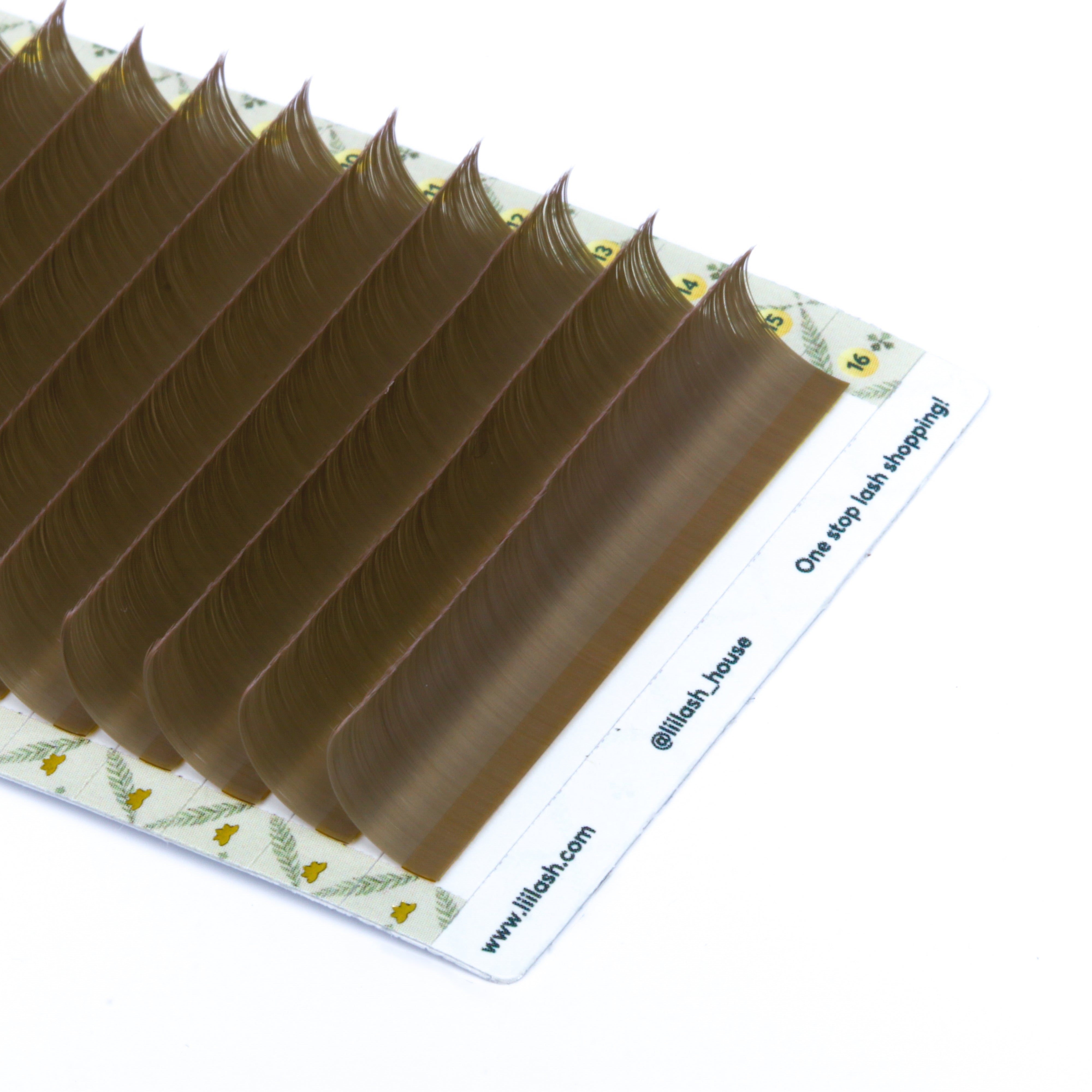 Matte Colored Lashes - Dusty Straw