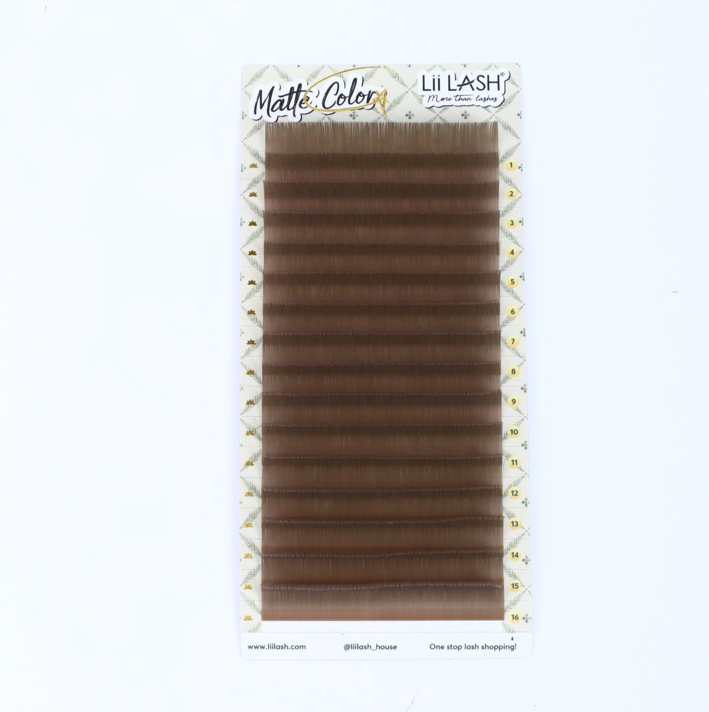 Matte Colored Lashes - Dusty Straw