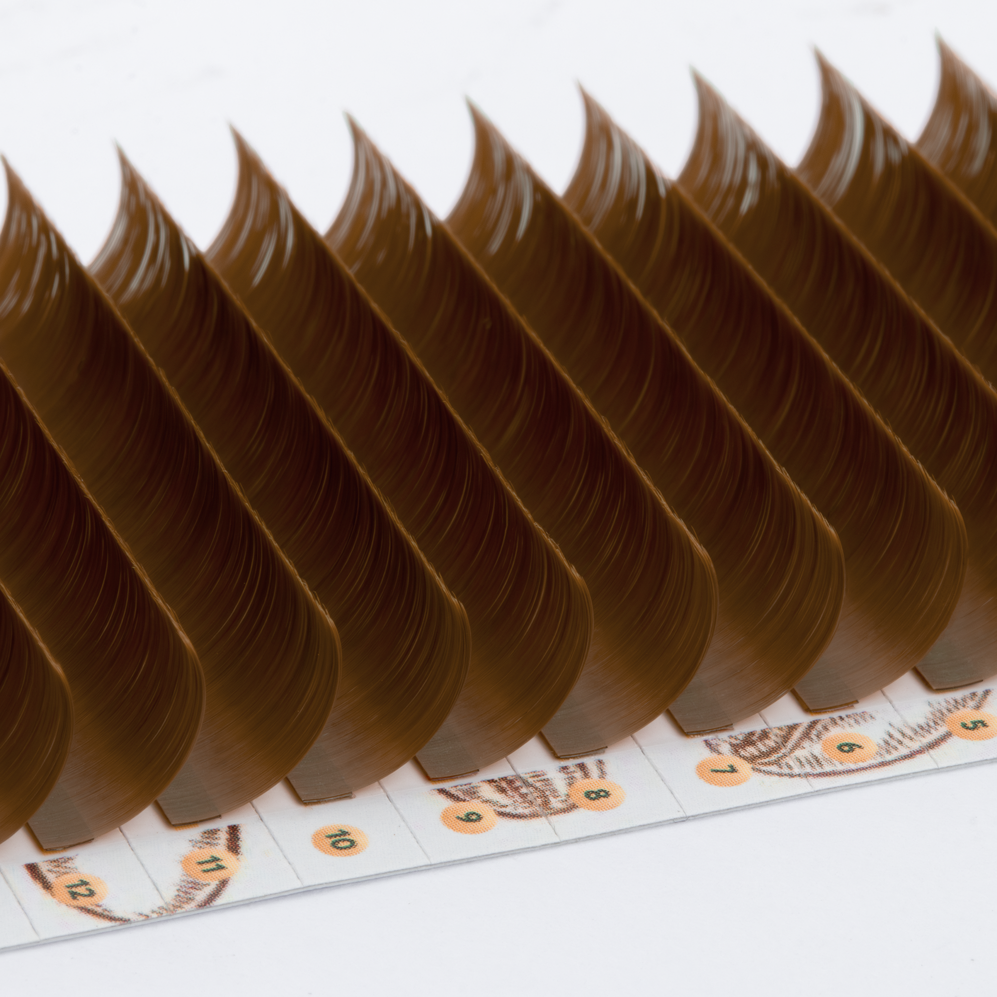 Matte Brown Lashes - Croissant