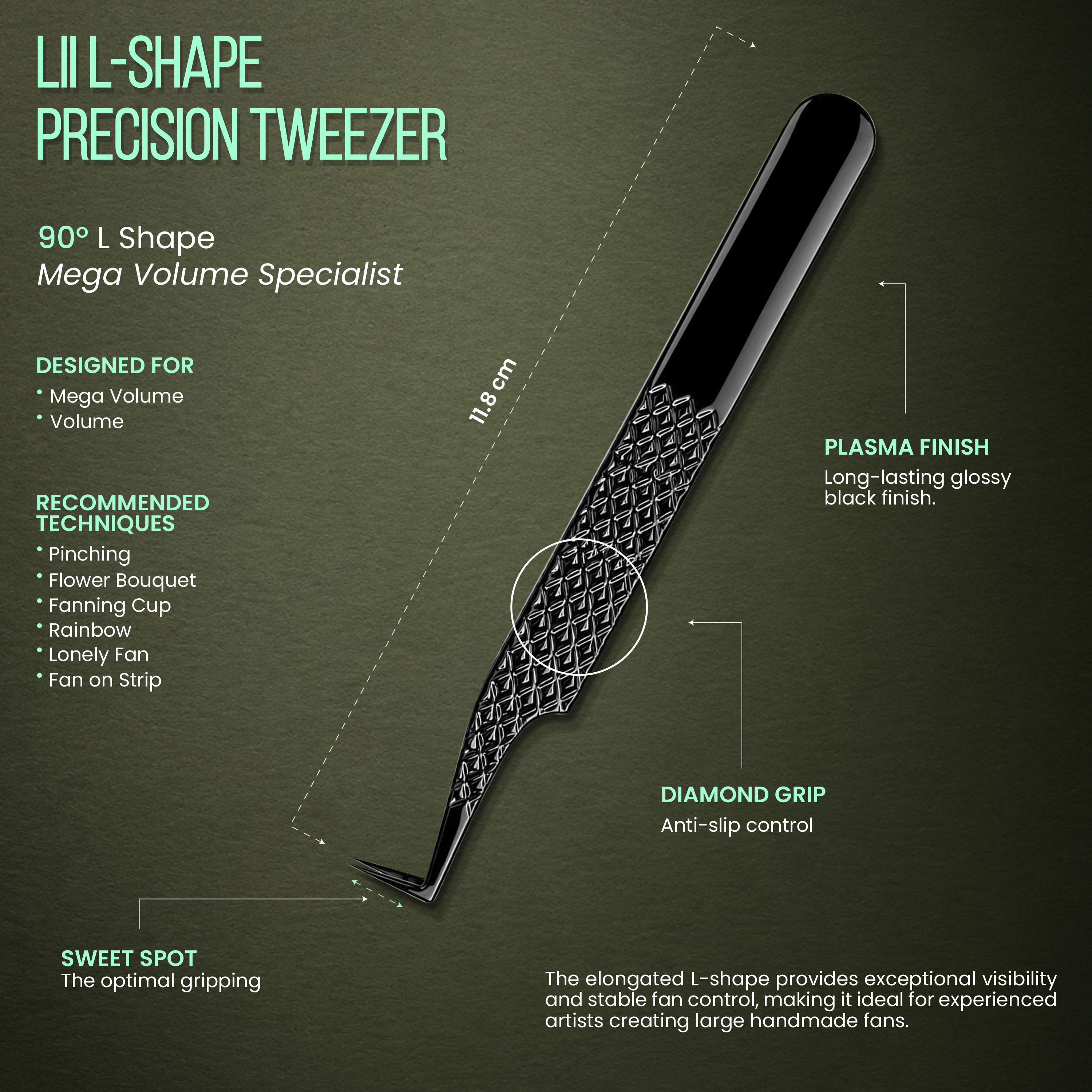 Lii L-Shape Precision Tweezer