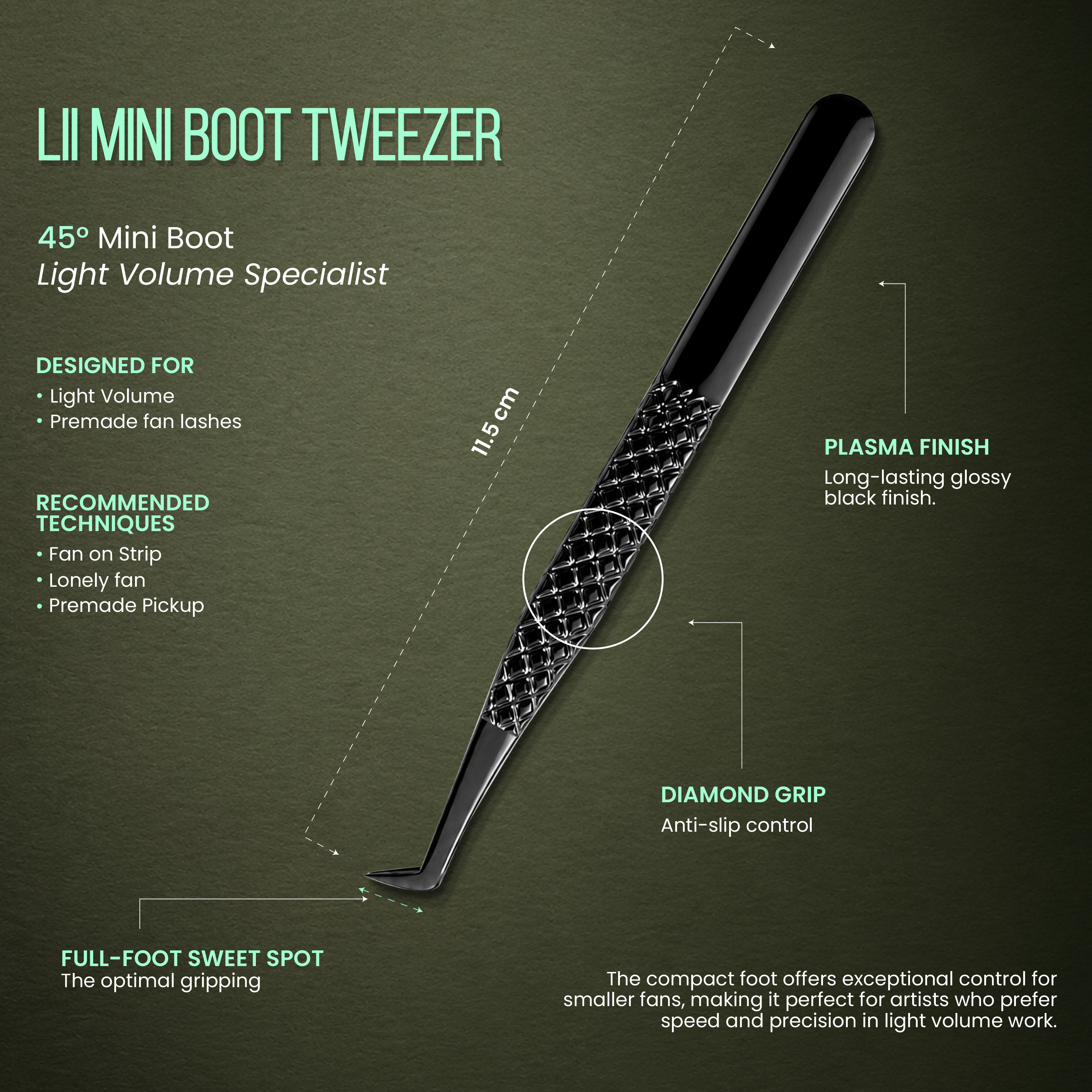 Lii Mini Boot Precision Tweezer