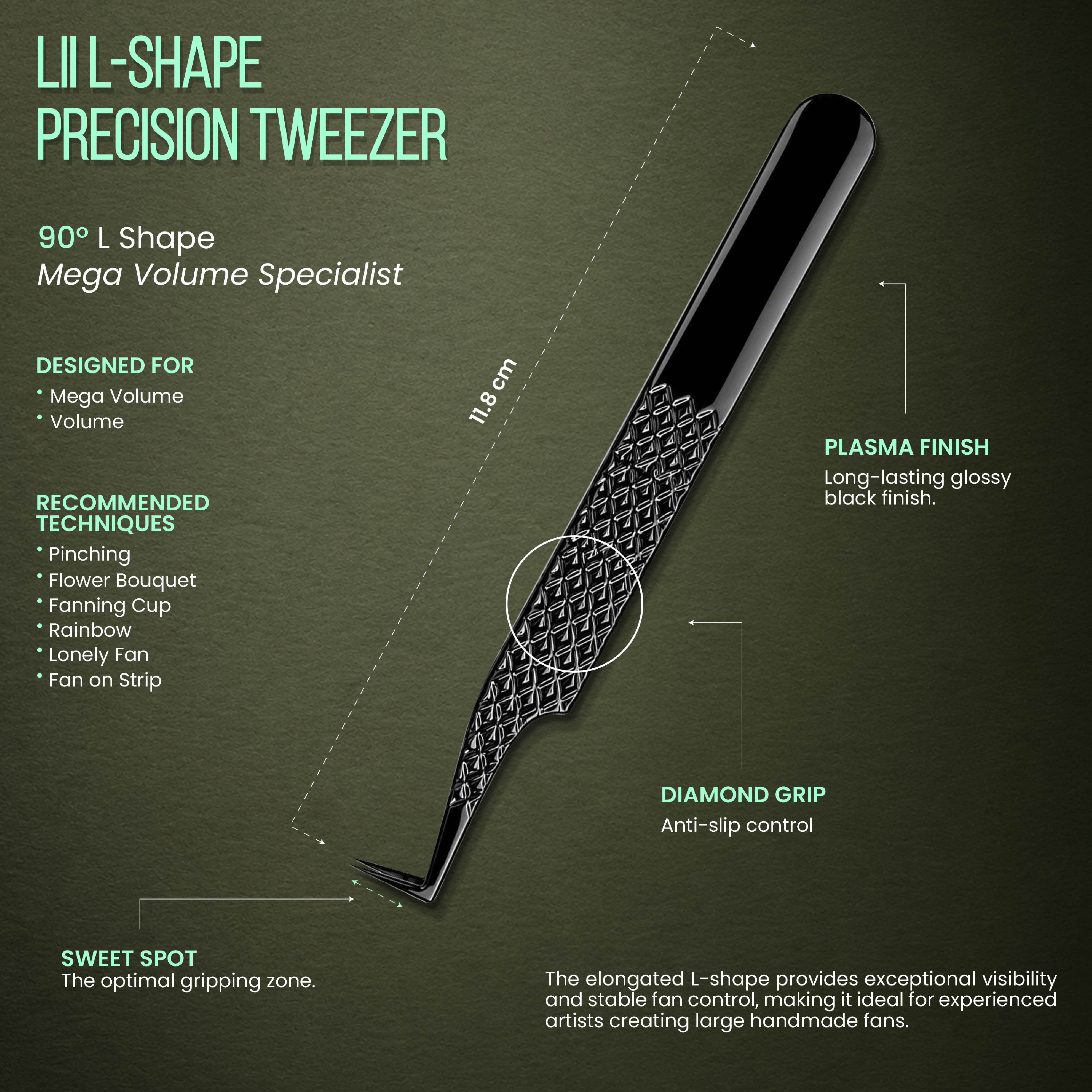 Lii L-Shape Precision Tweezer