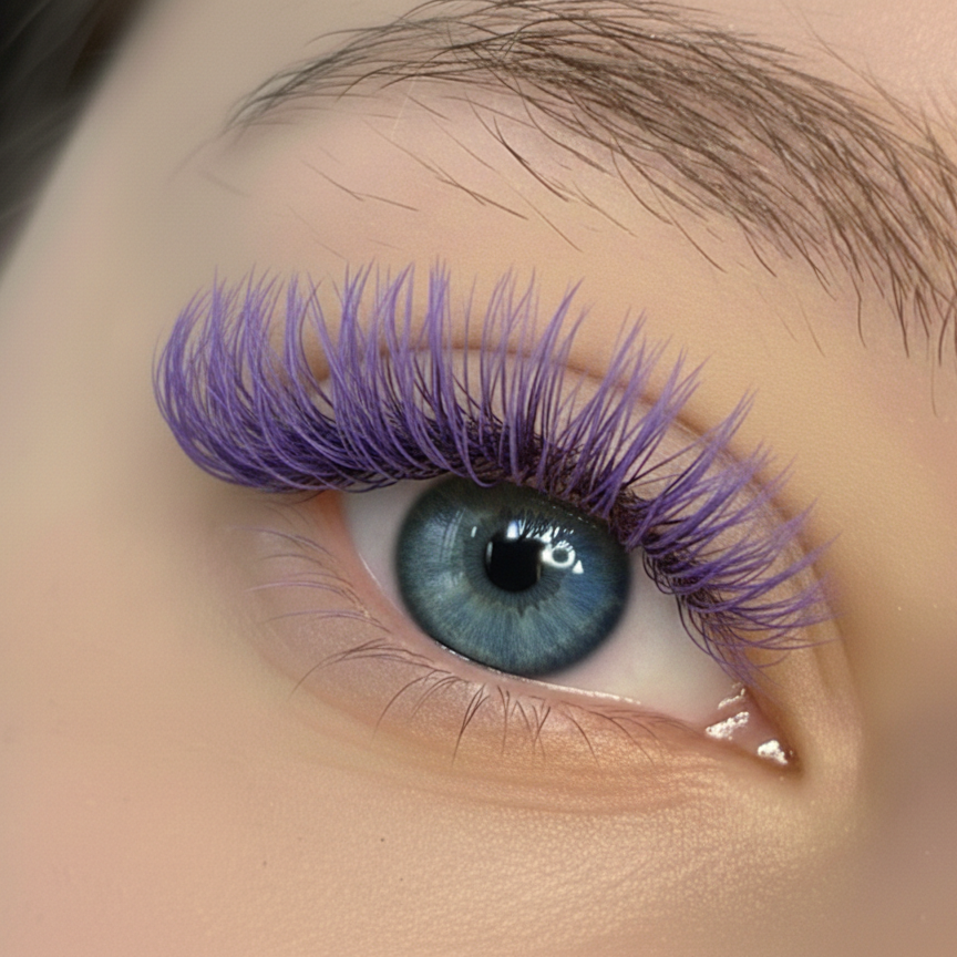 Matte Colored Lashes - Amethyst