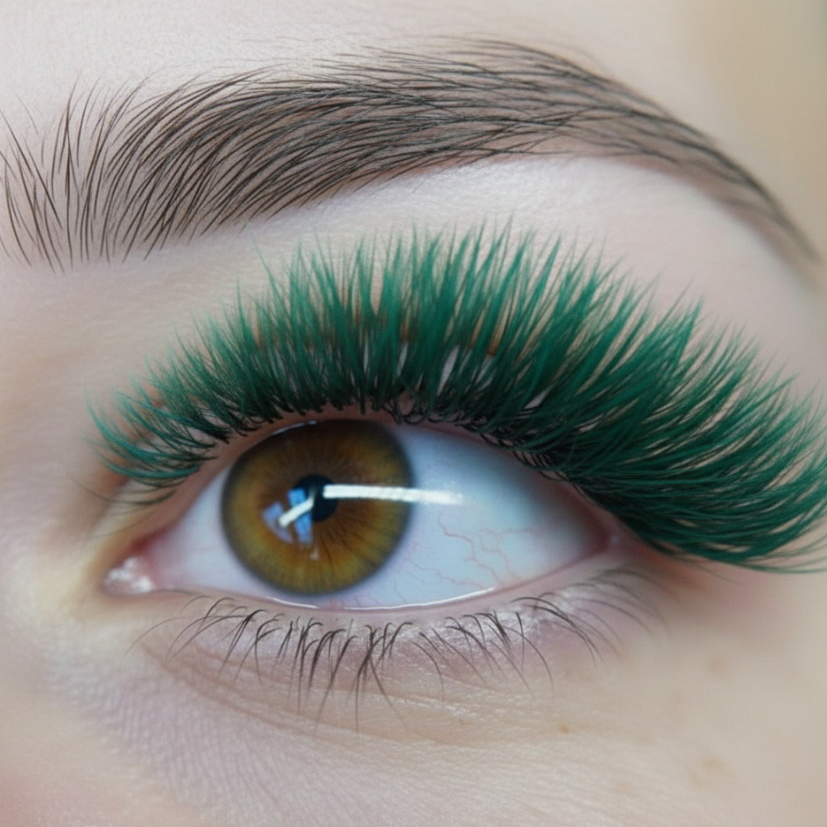 Matte Colored Lashes - Crystal Teal