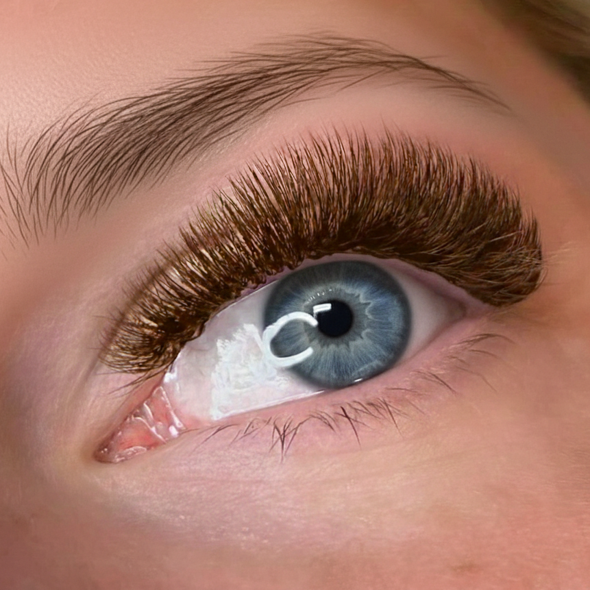 Matte Colored Lashes - Dusty Straw