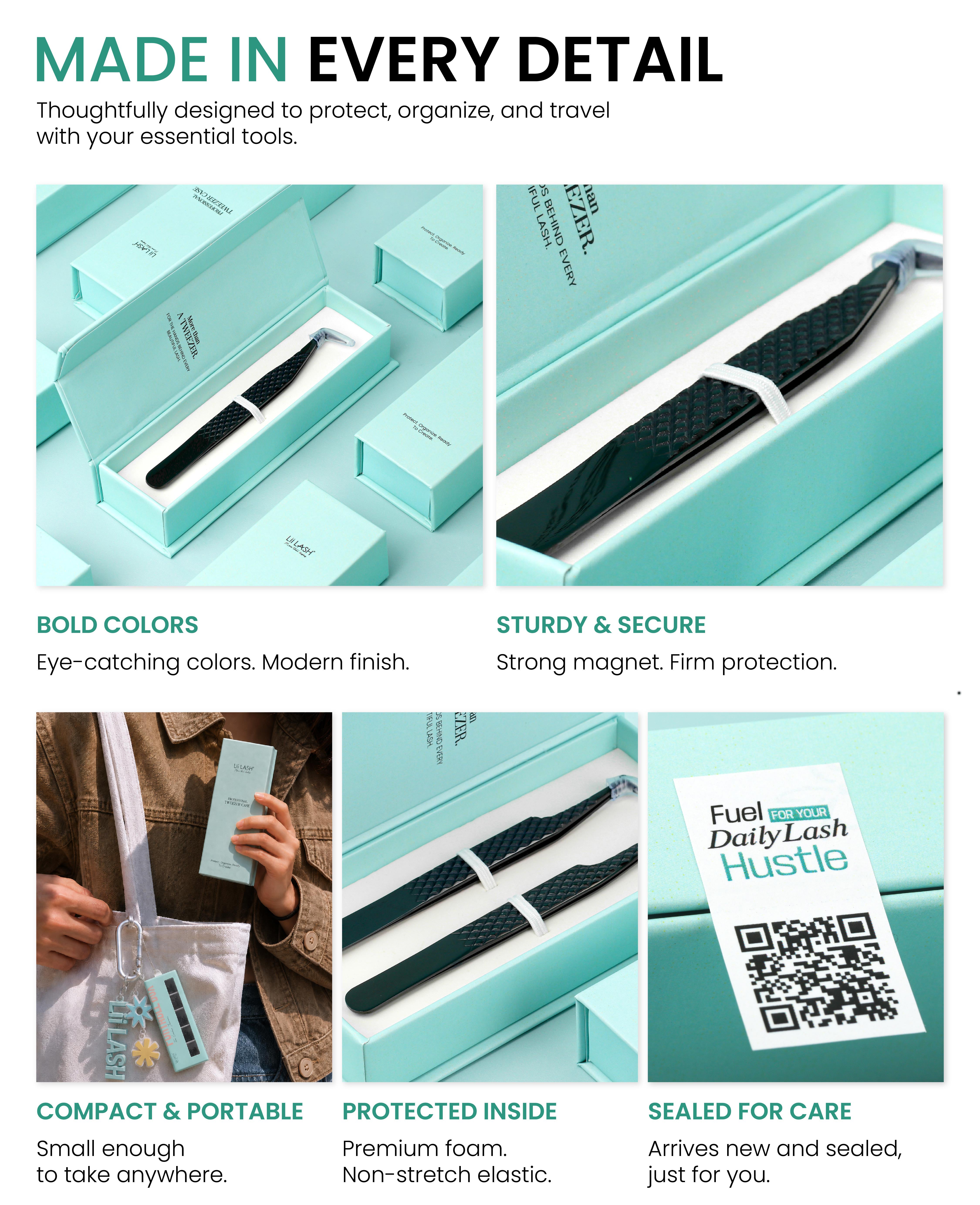 LII LASH PROFESSIONAL TWEEZER CASE