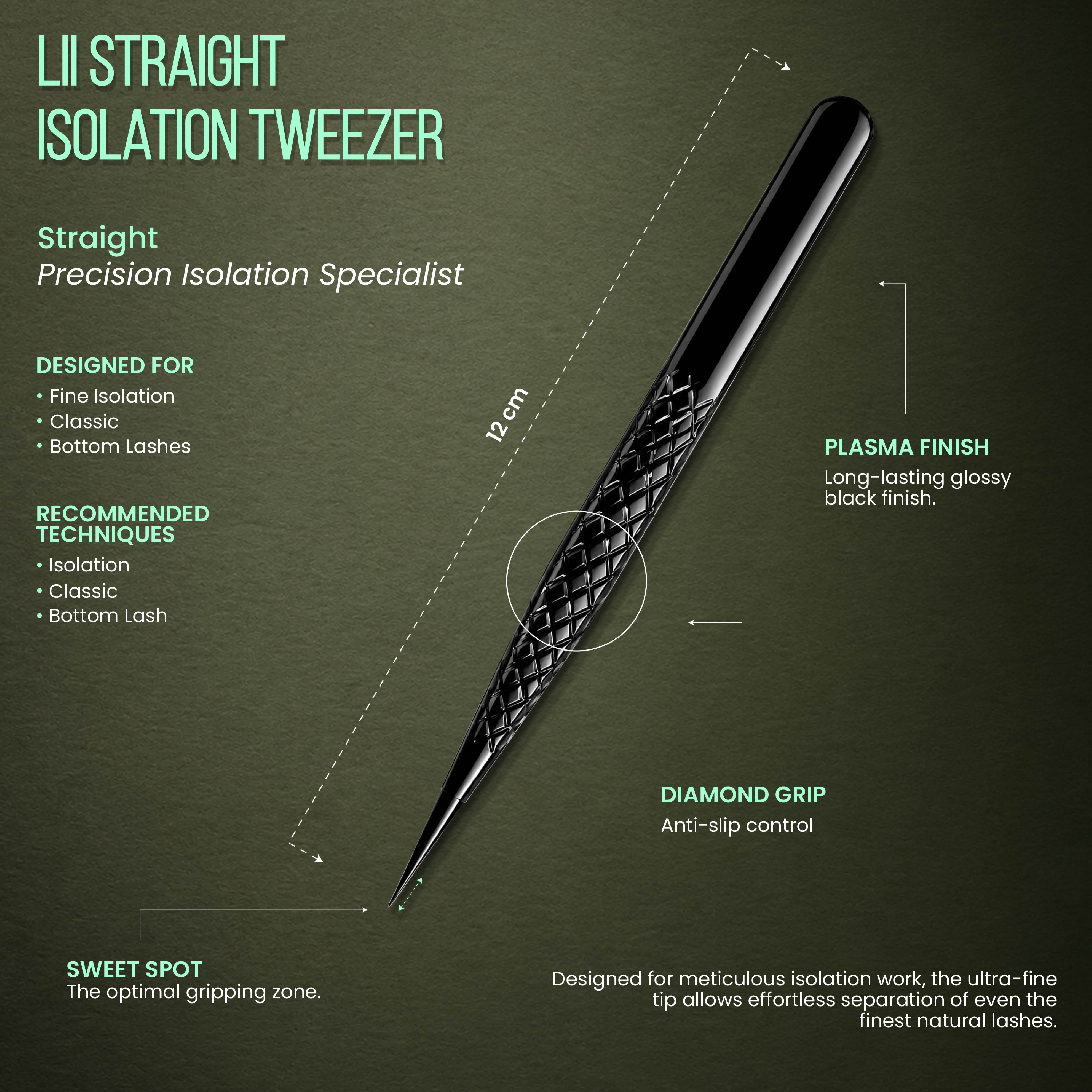 Lii Straight Isolation Tweezer