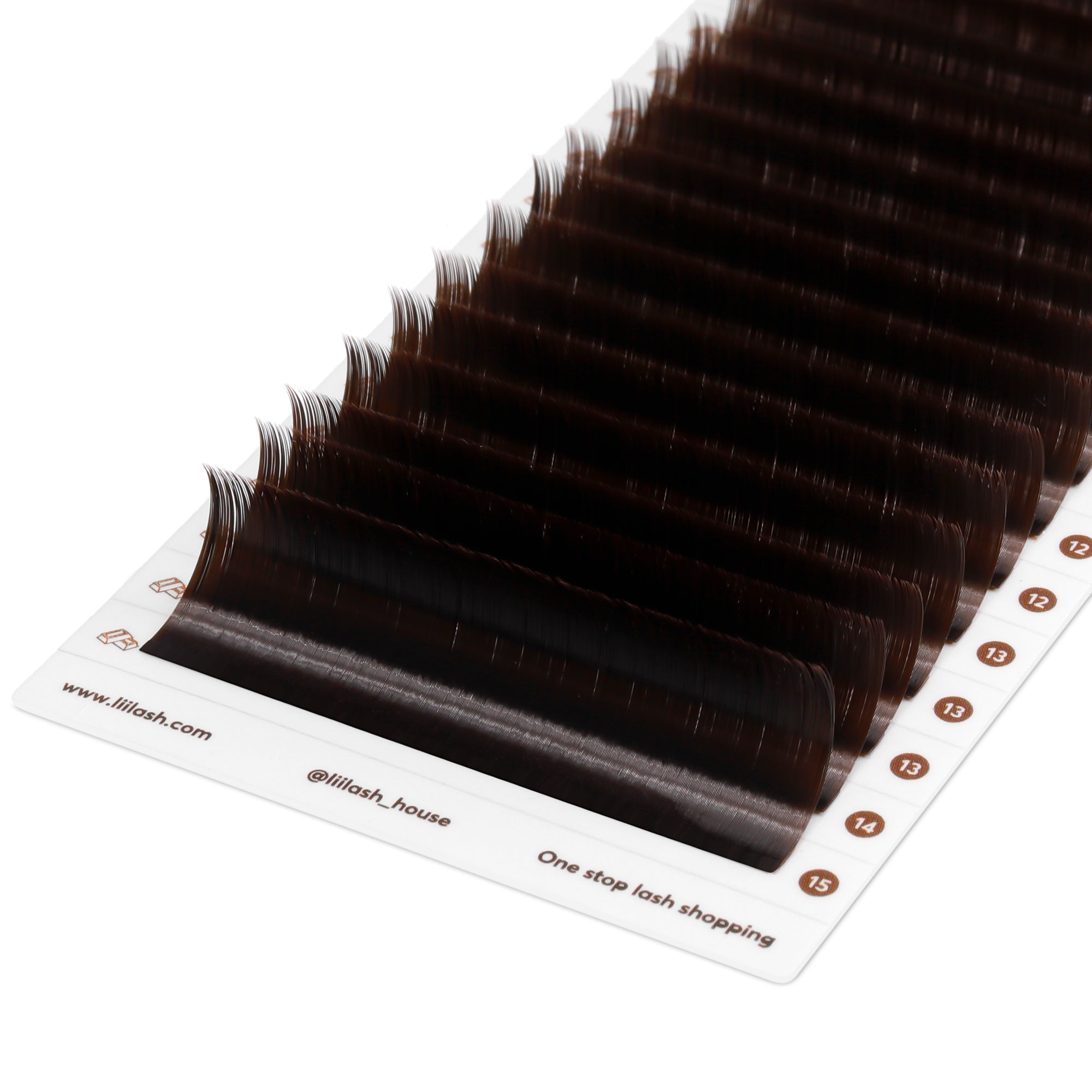 Premium Colored Lashes - Mocha Brown - 0.07mm
