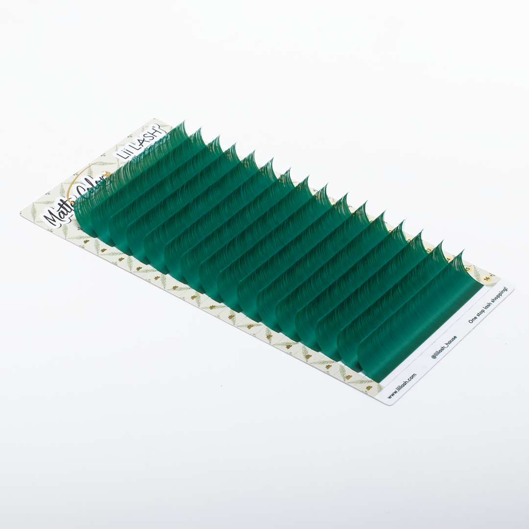 Matte Colored Lashes - Crystal Teal