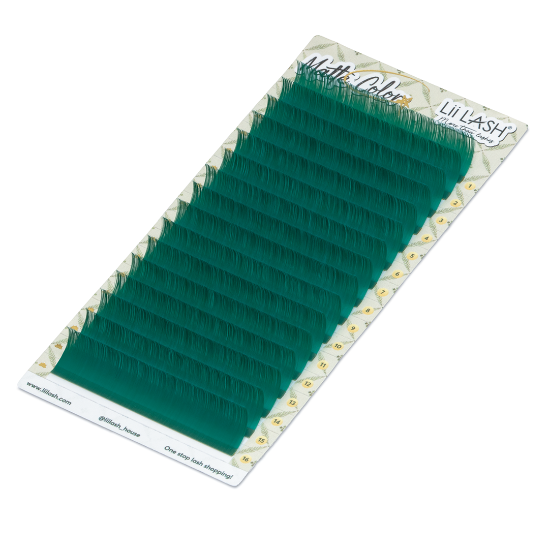 Matte Colored Lashes - Crystal Teal