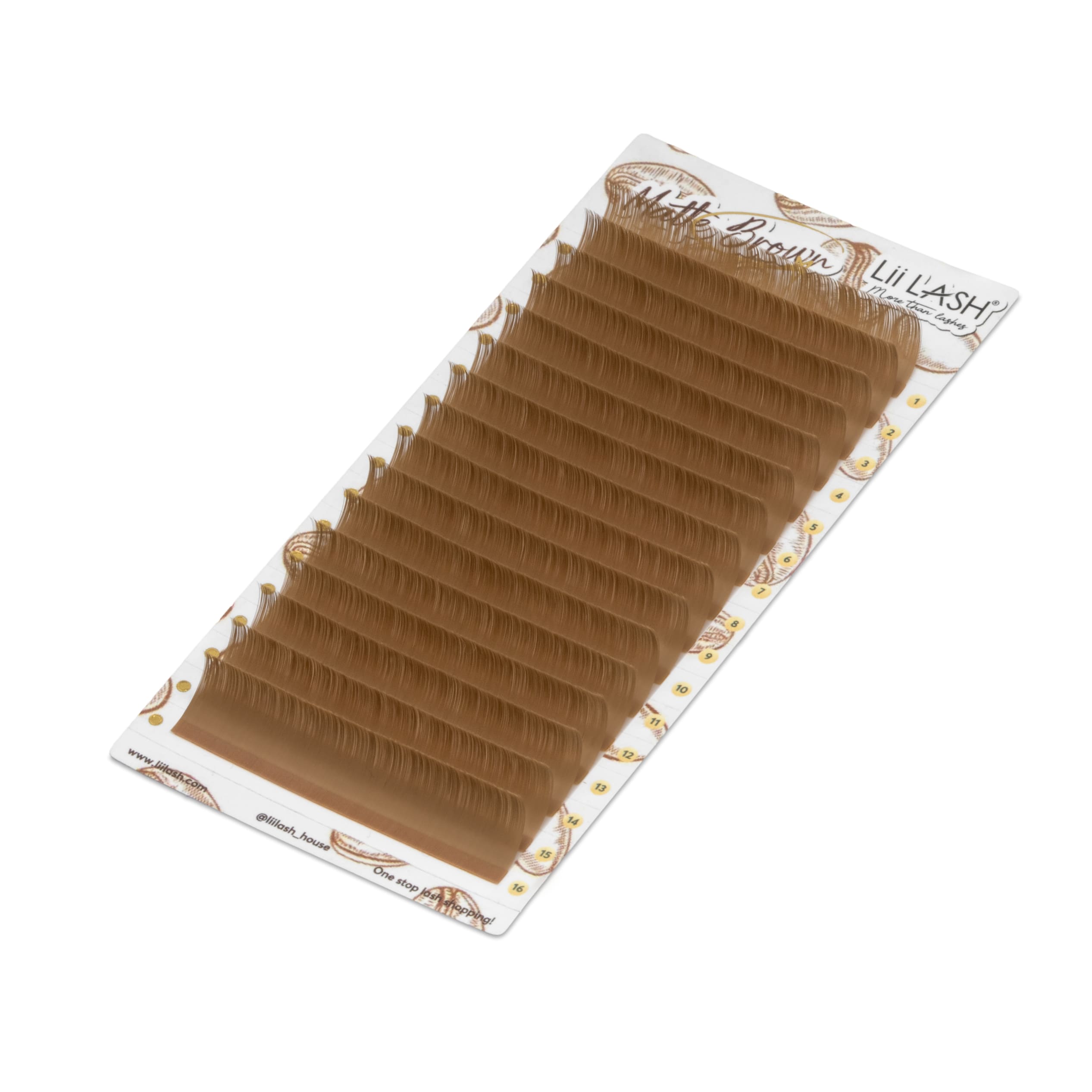 Matte Brown Lashes - Milky Brown