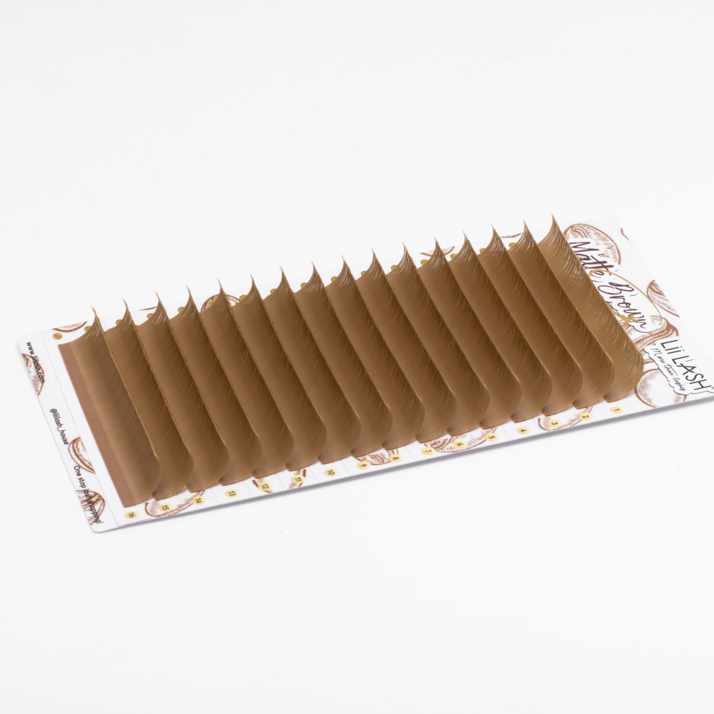 Matte Brown Lashes - Milky Brown
