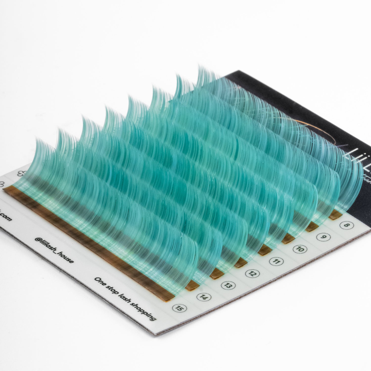 Multicolored - Bright Turquoise Lashes - 0.07mm