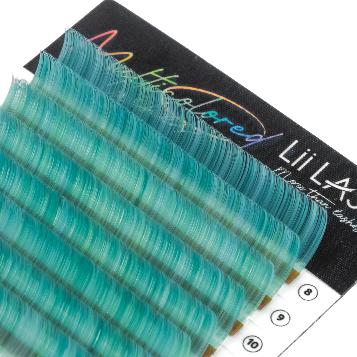 Multicolored - Bright Turquoise Lashes - 0.07mm