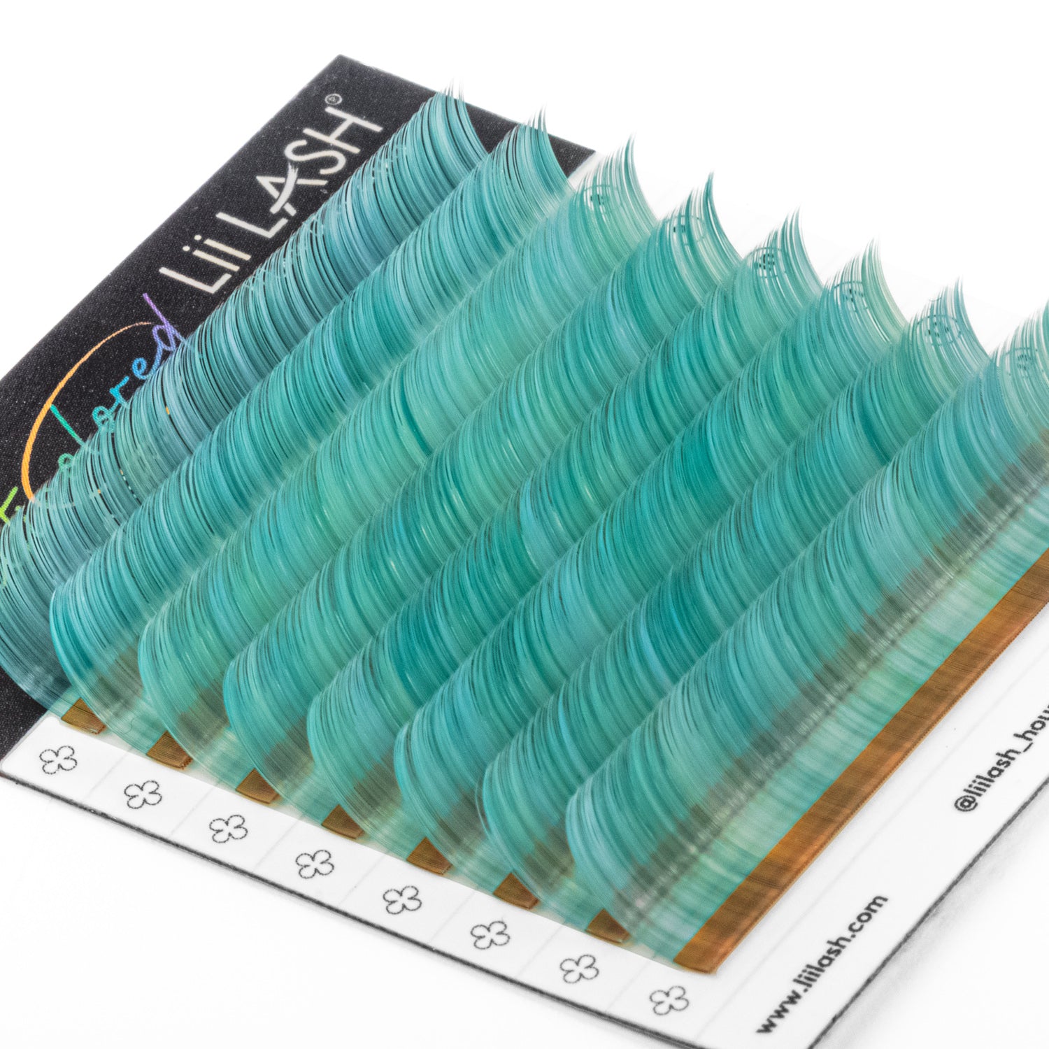 Multicolored - Bright Turquoise Lashes - 0.07mm