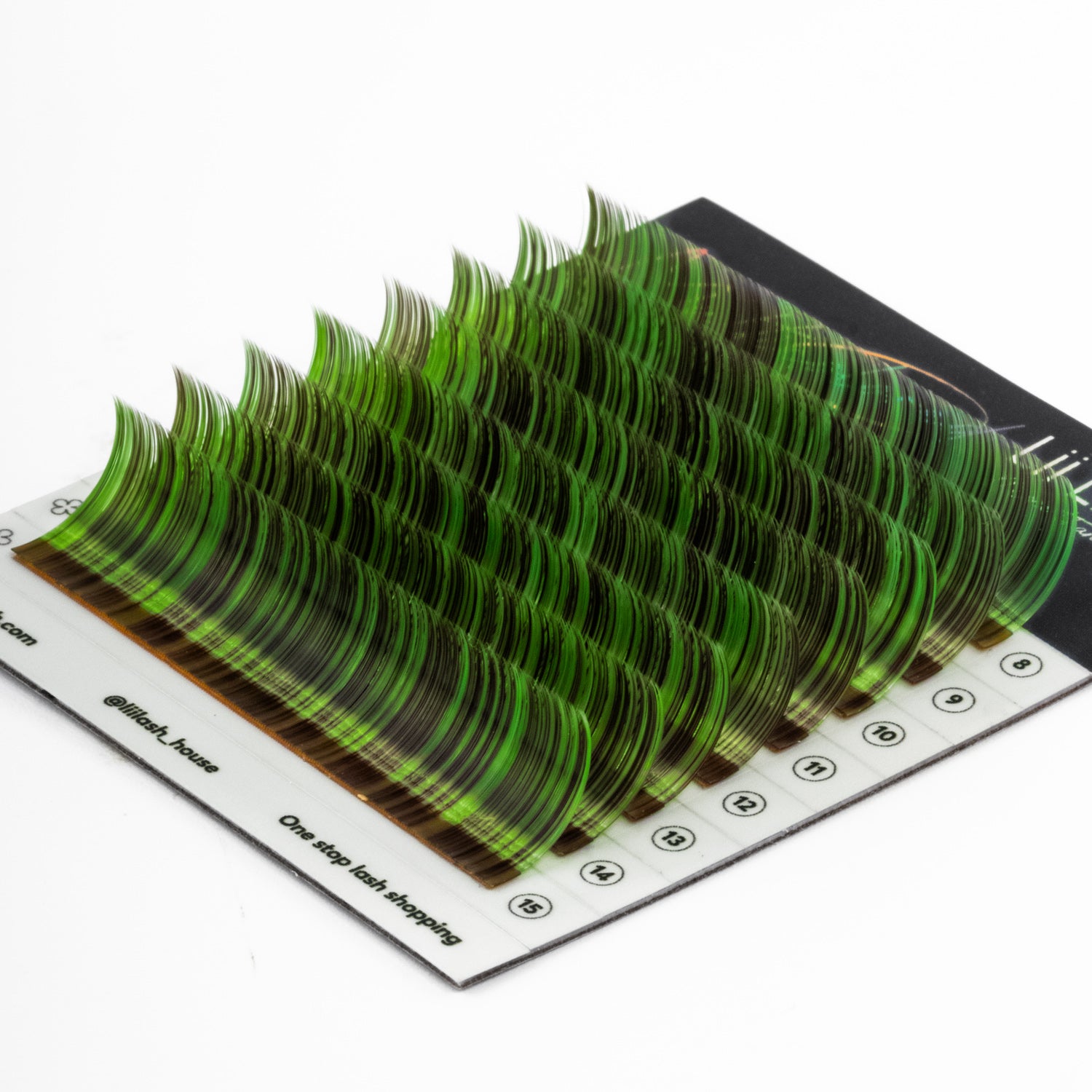 Multicolored - Green Kiwi Lashes - 0.07mm