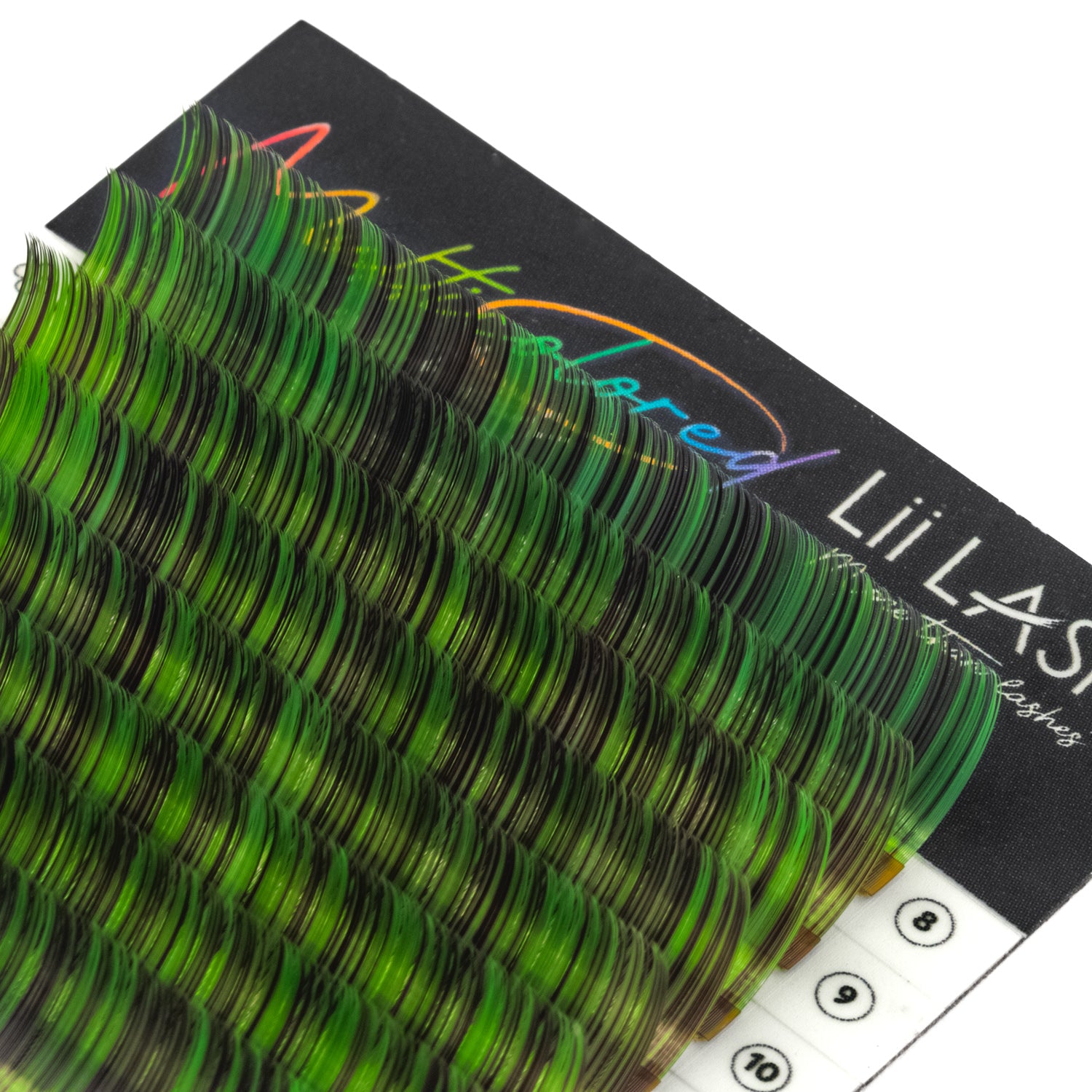 Multicolored - Green Kiwi Lashes - 0.07mm