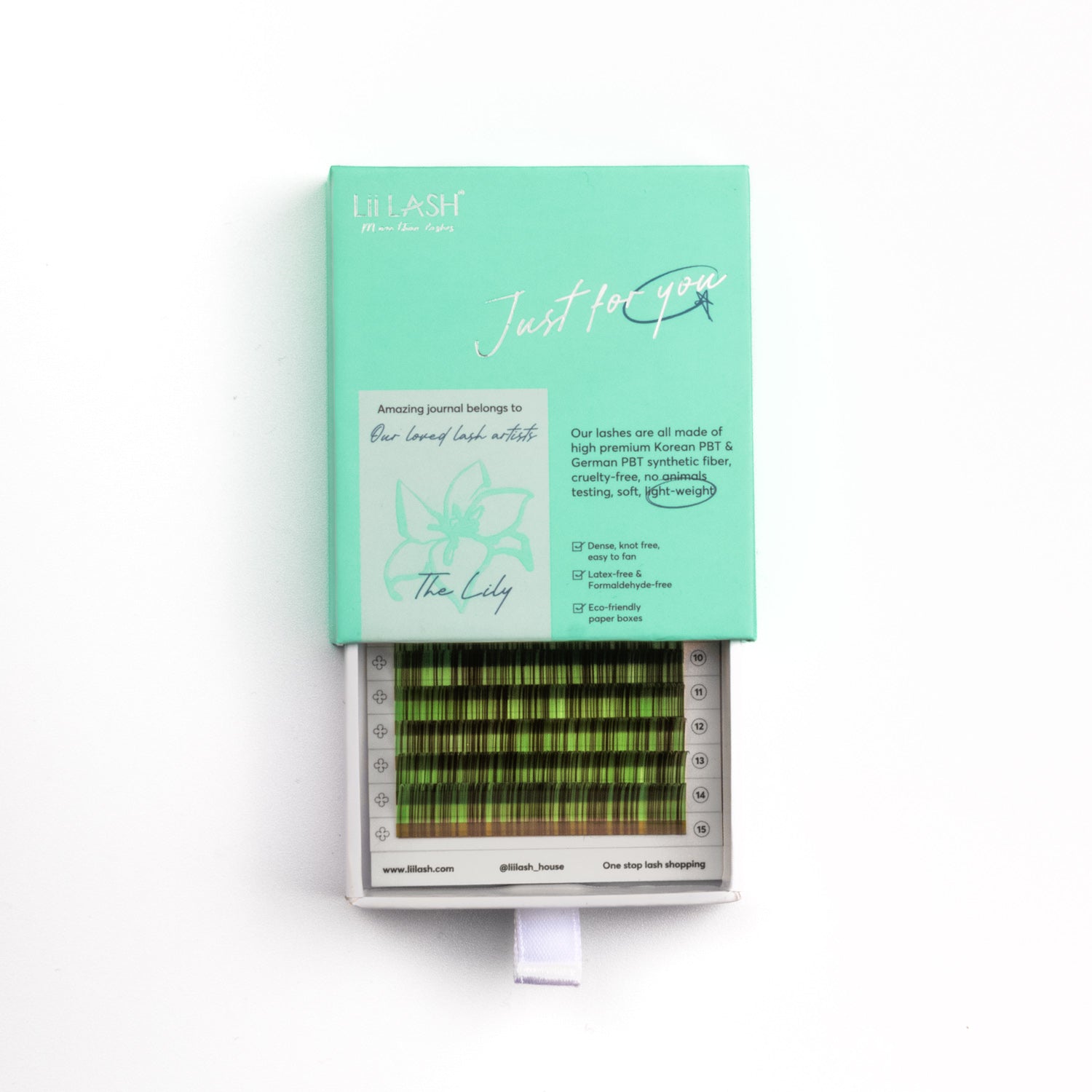 Multicolored - Green Kiwi Lashes - 0.07mm