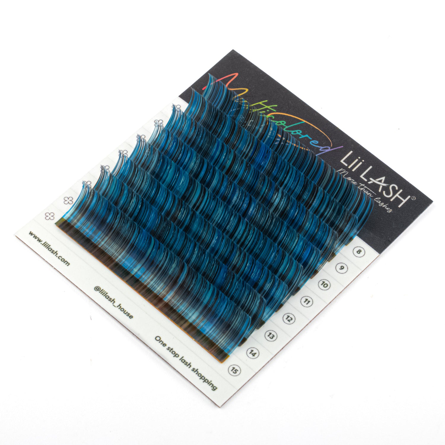 Multicolored - Rasberry Blue Lashes - 0.07mm