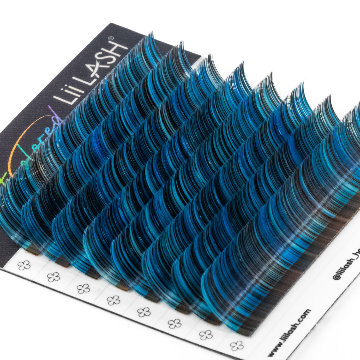 Multicolored - Rasberry Blue Lashes - 0.07mm