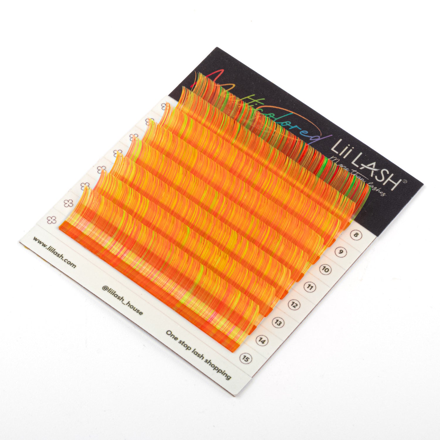 Multicolored - Yellow Orange Lashes - 0.07mm