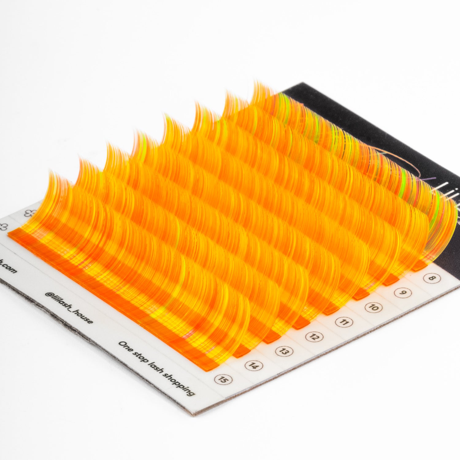 Multicolored - Yellow Orange Lashes - 0.07mm