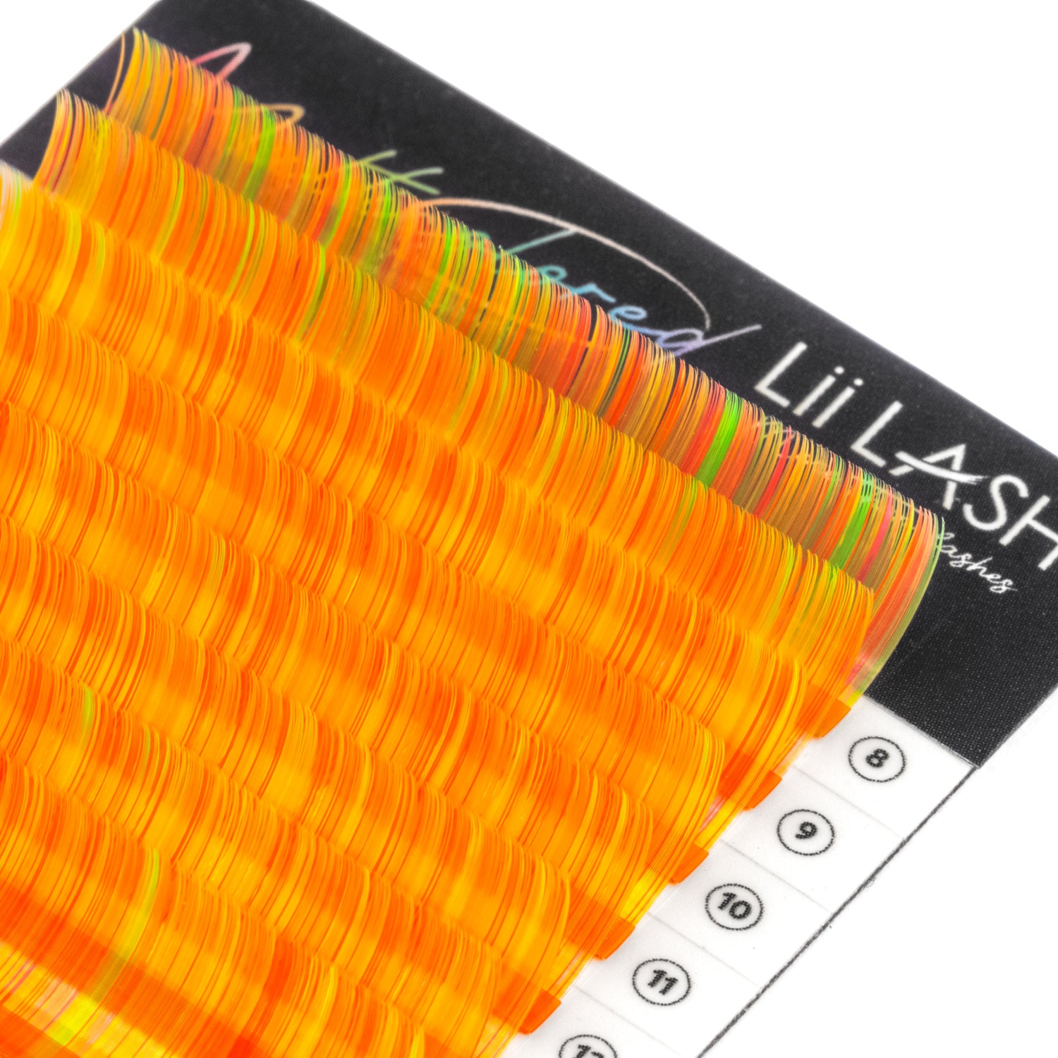 Multicolored - Yellow Orange Lashes - 0.07mm