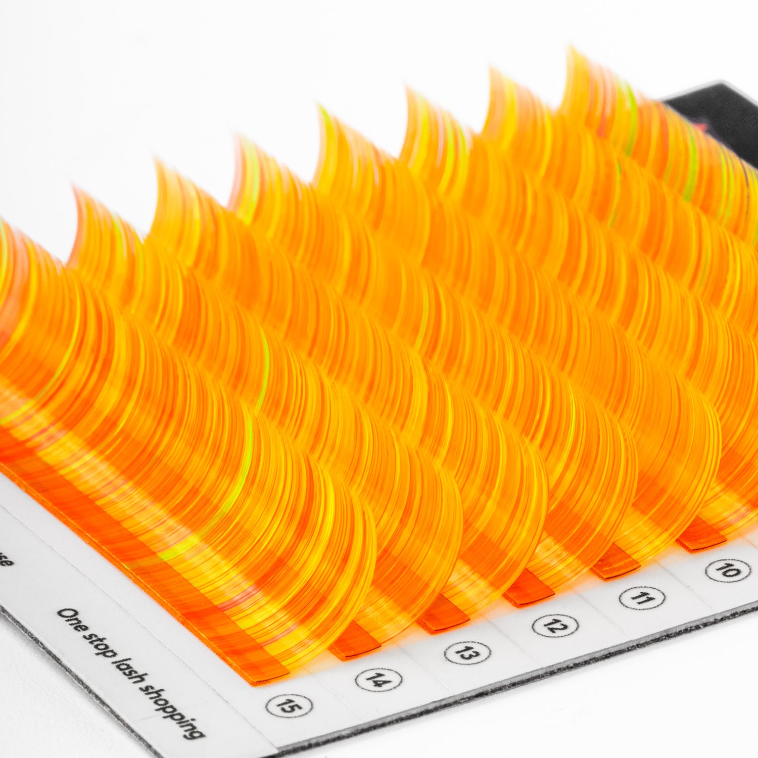 Multicolored - Yellow Orange Lashes - 0.07mm