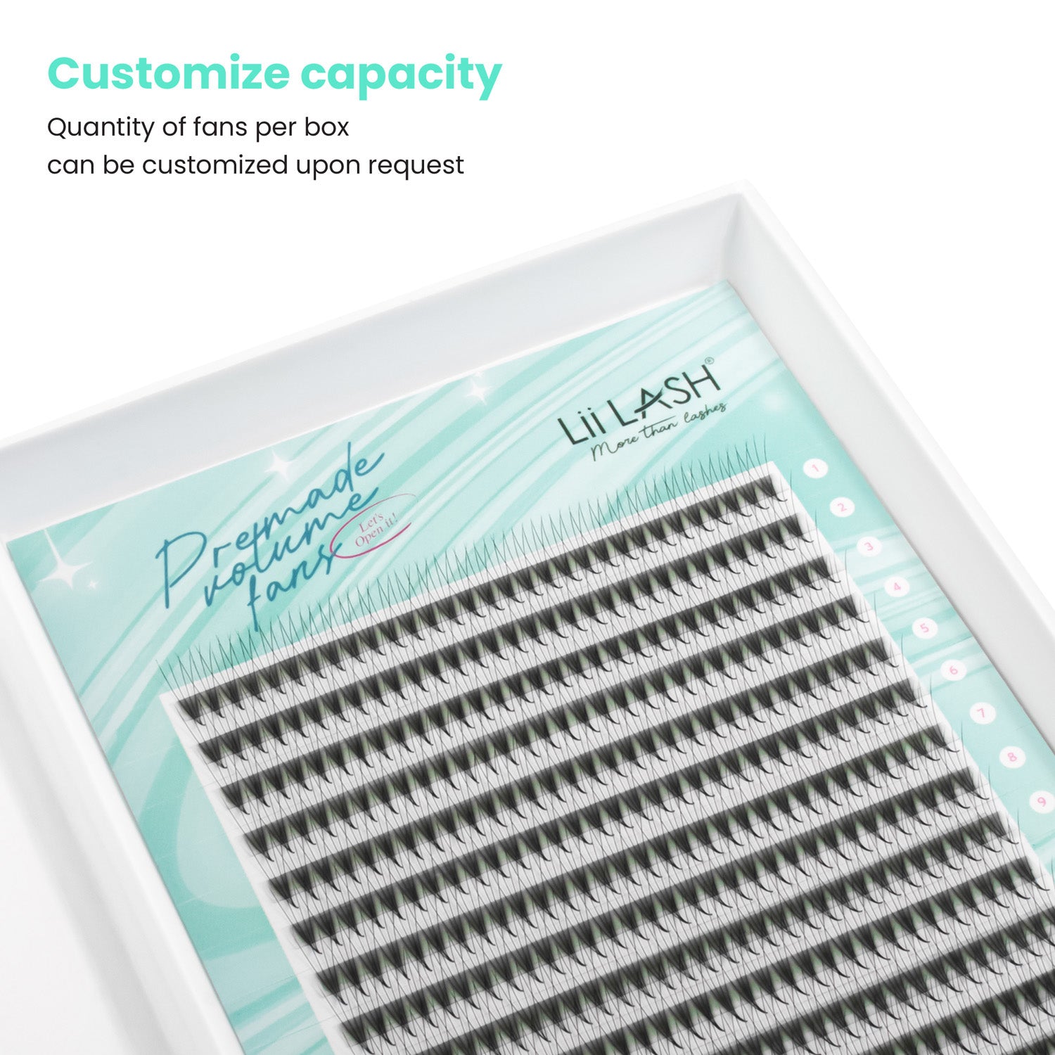 Premium narrow premade fan - 4D