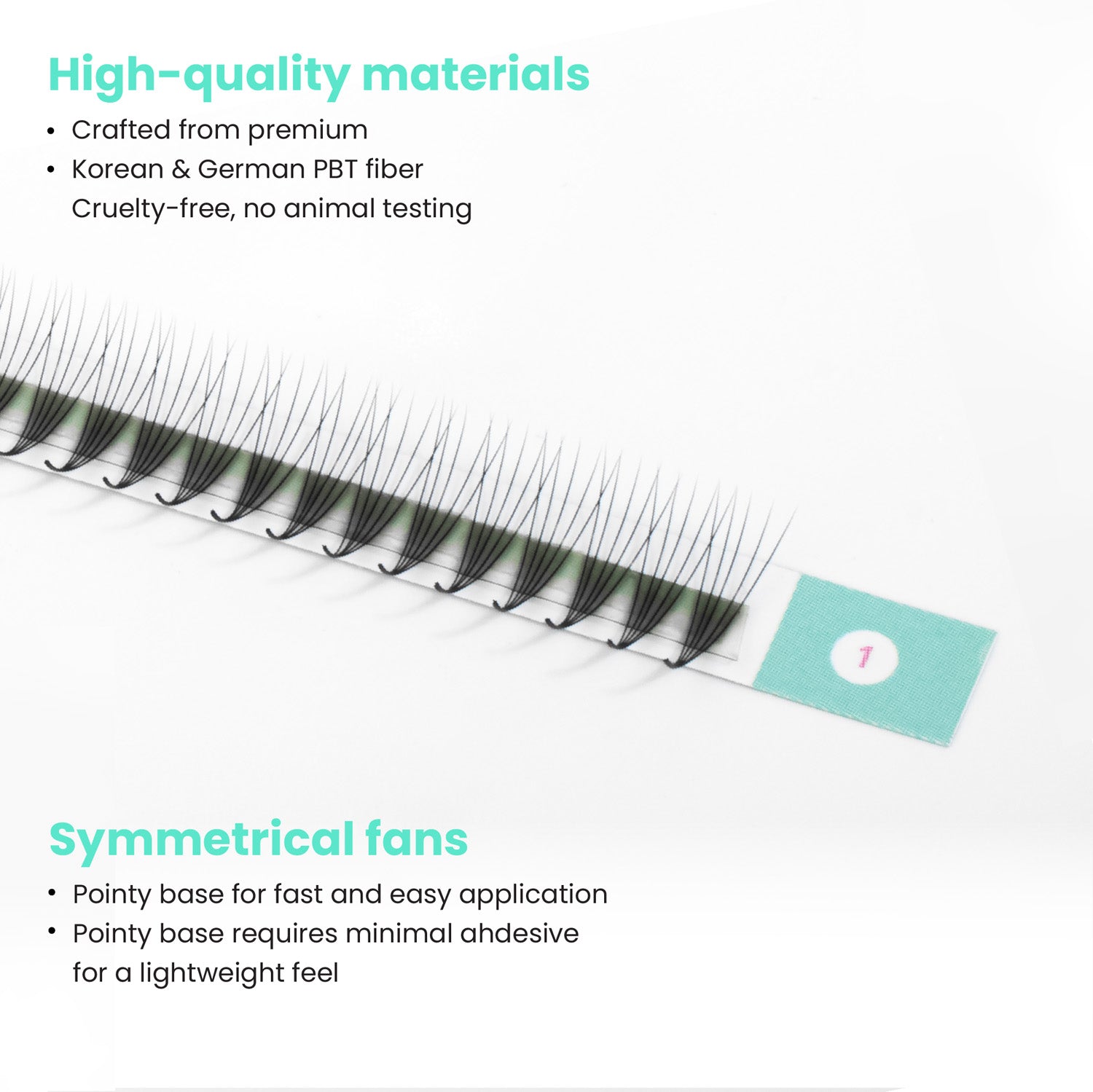 Premium narrow premade fan - 5D