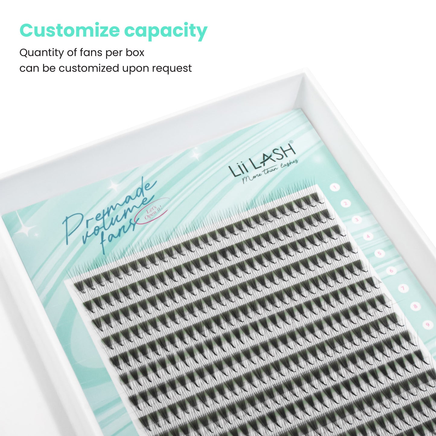 Premium narrow premade fan - 5D