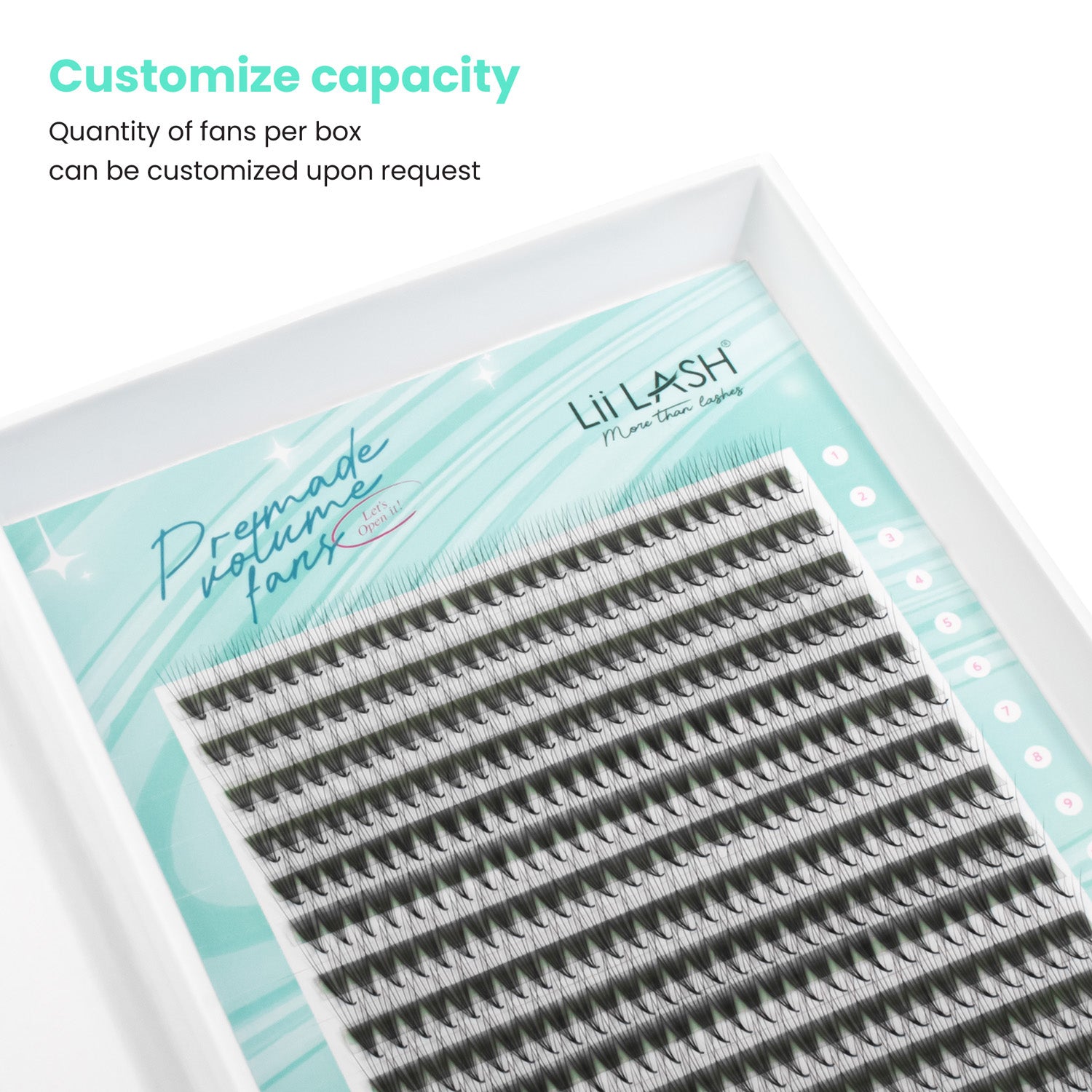 Premium narrow premade fan - 6D